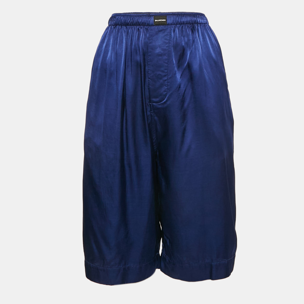 

Balenciaga Homewear Blue Satin Pajama Shorts S