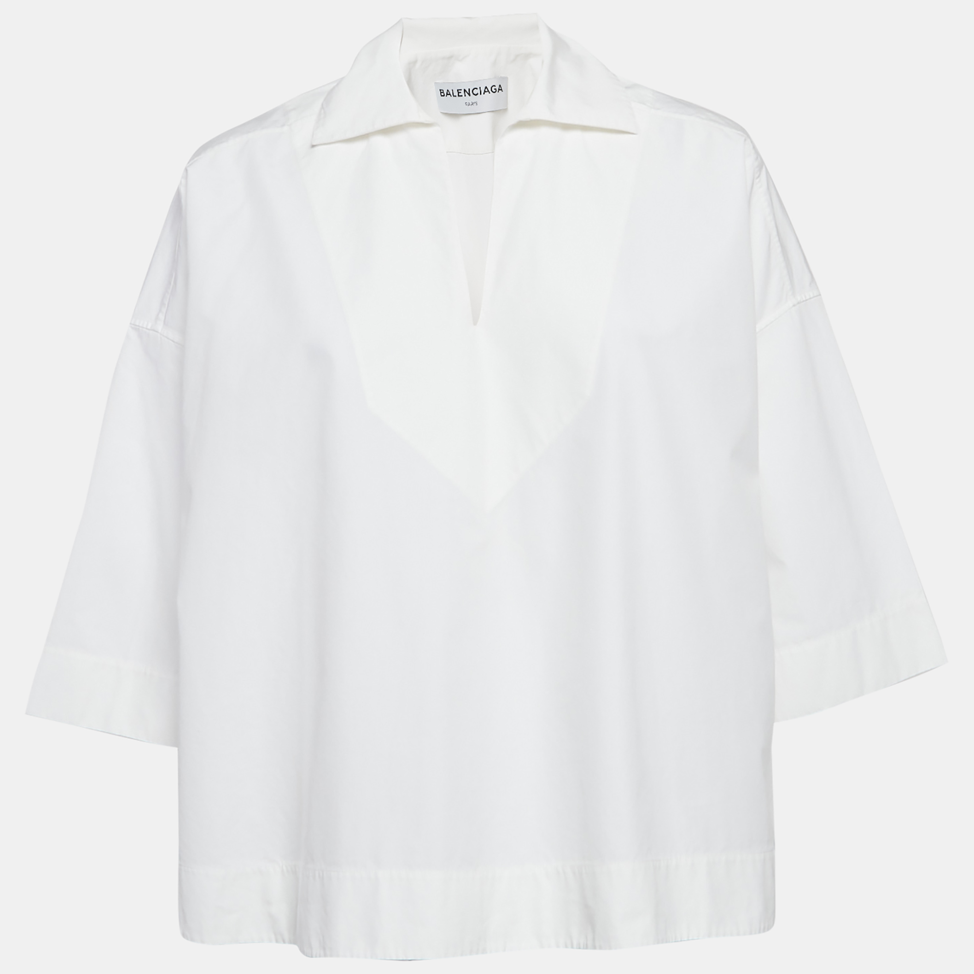 

Balenciaga White Cotton Loose Fit Blouse S
