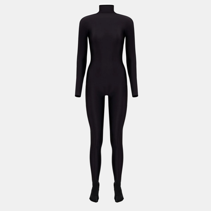 

Balenciaga Black Jersey Falkon Full-Body Jumpsuit S Heels Size 39