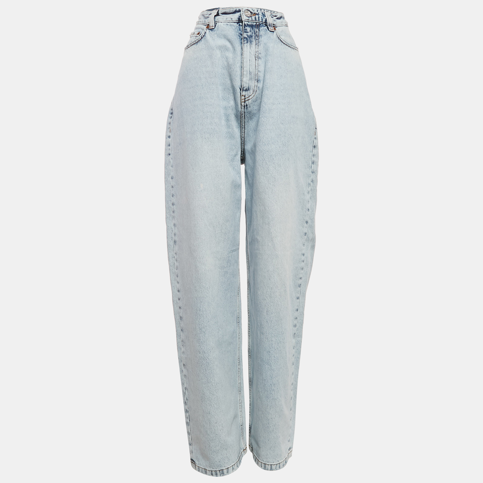 

Balenciaga Unifit Blue Denim Wide Leg Jeans XS
