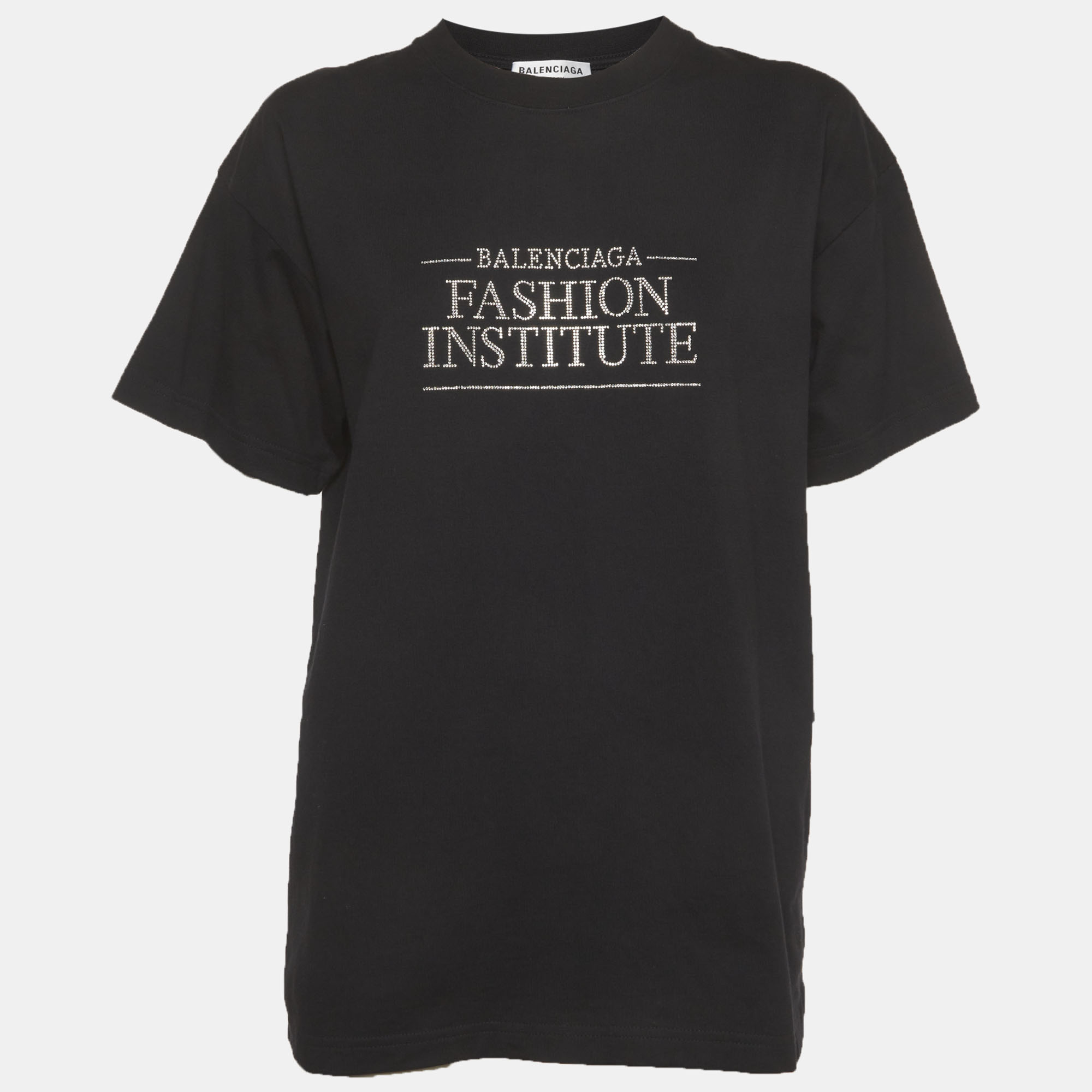 

Balenciaga Unisex Black Jersey Fashion Institute T-Shirt S