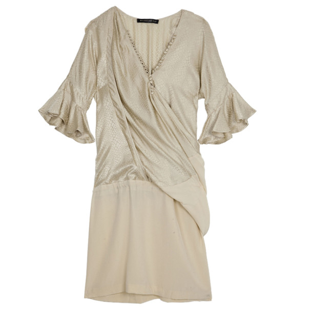 مملوكة مسبقًا Balenciaga Silk Side Draped Dress S