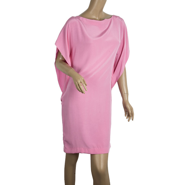 

Balenciaga Dolman Sleeve Silk Shift Dress, Pink