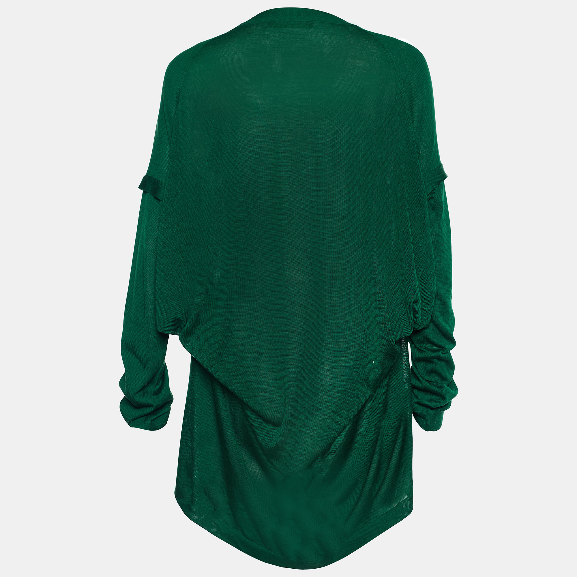 

Balenciaga Green Knit Button Down Cardigan