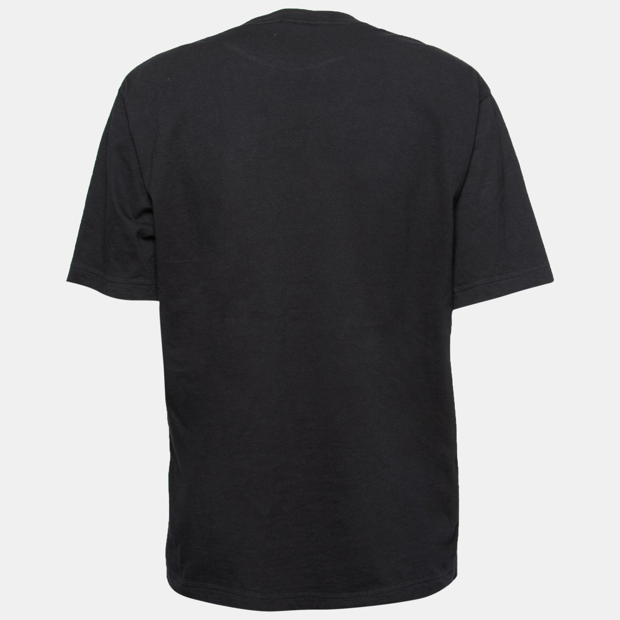 

Balenciaga Black Cotton Paris Logo Printed T-Shirt