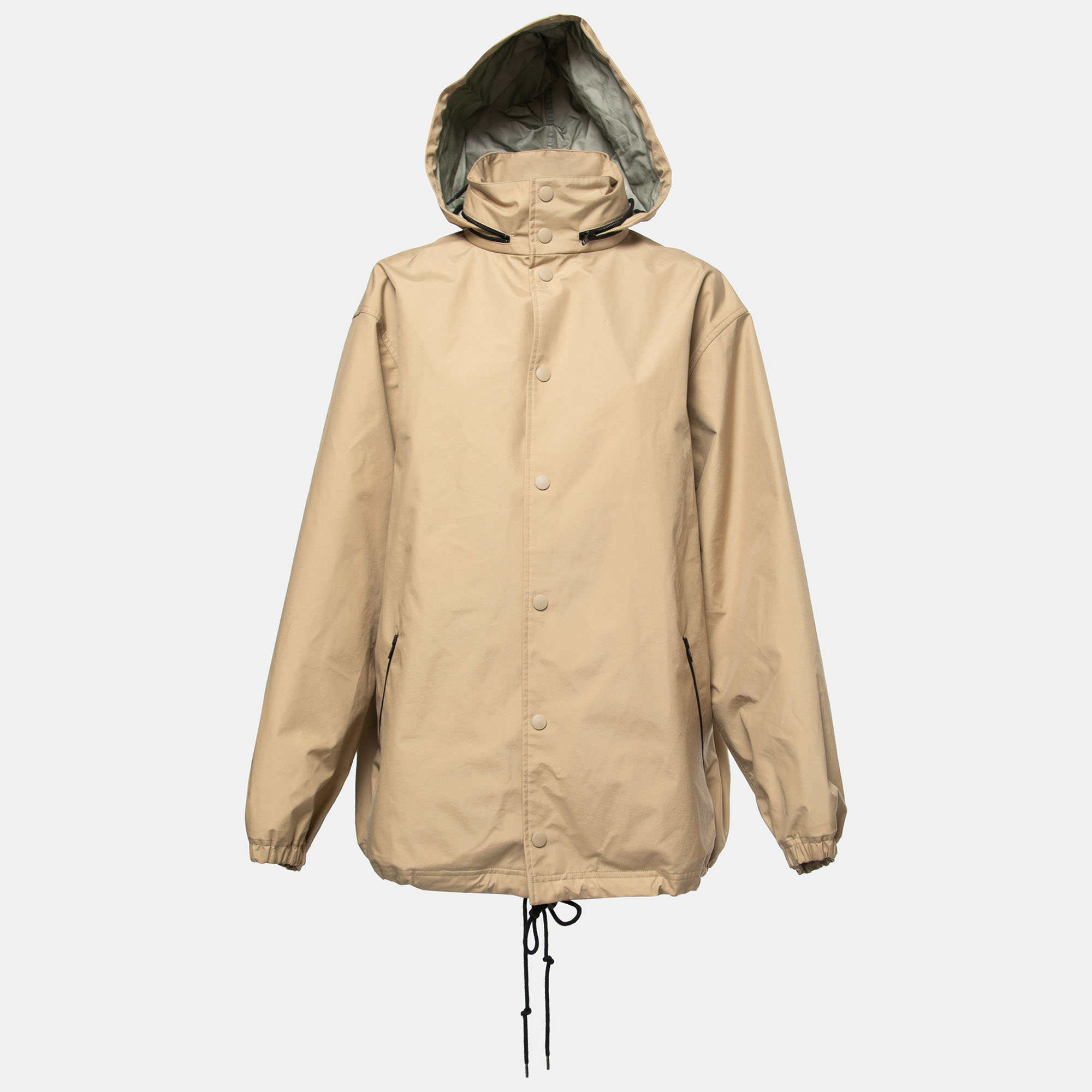 

Balenciaga Beige Synthetic Oversized Rain Jacket