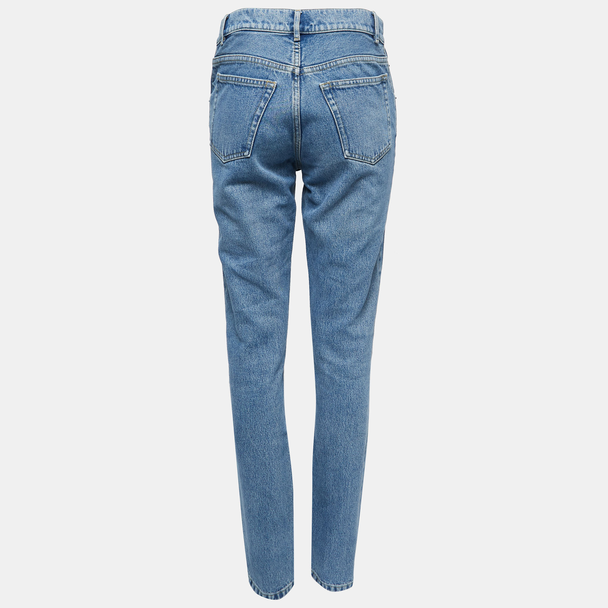 

Balenciaga Blue Denim High Waist Jeans  Waist 26