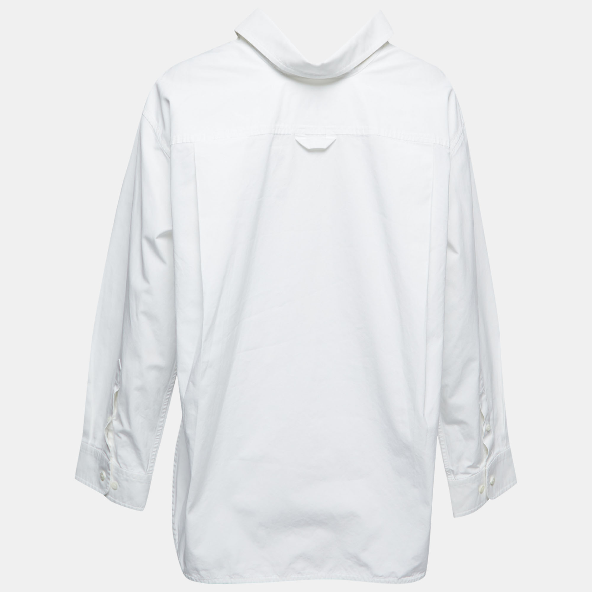 

Balenciaga White Cotton Button Front Oversized Shirt