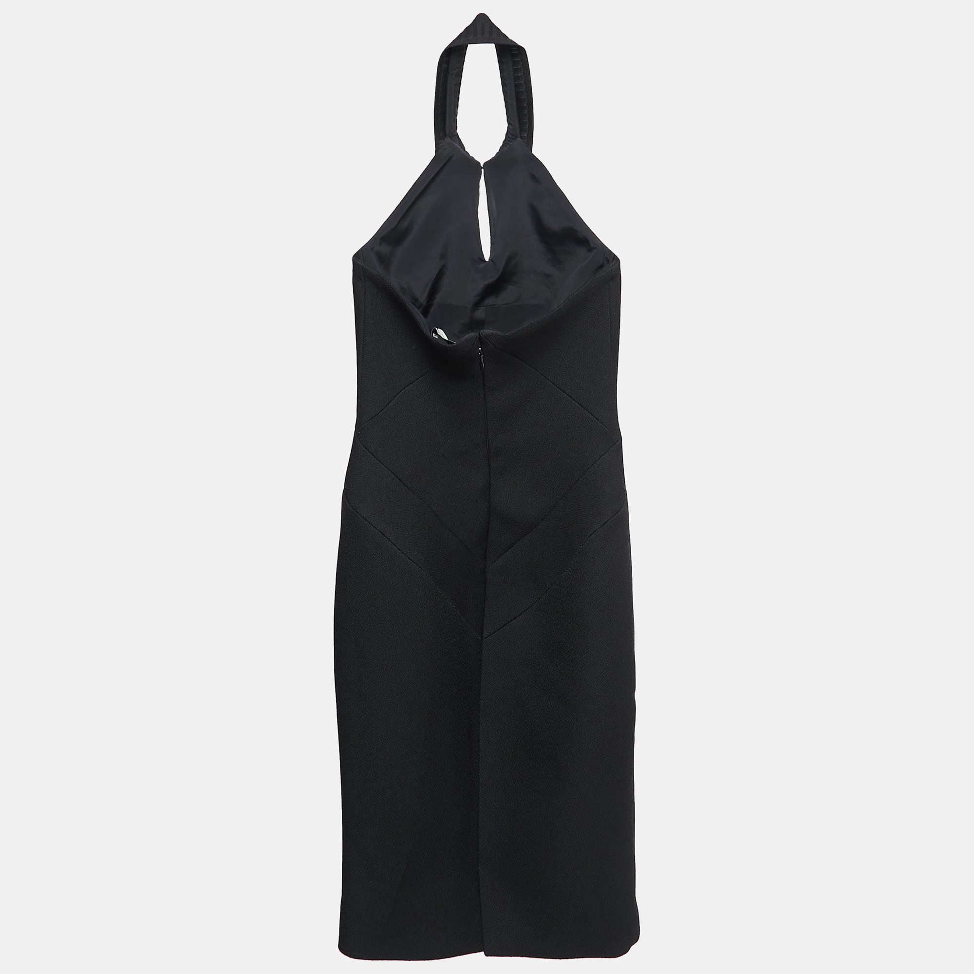 

Balenciaga Black Knit Halter Neck Midi Dress