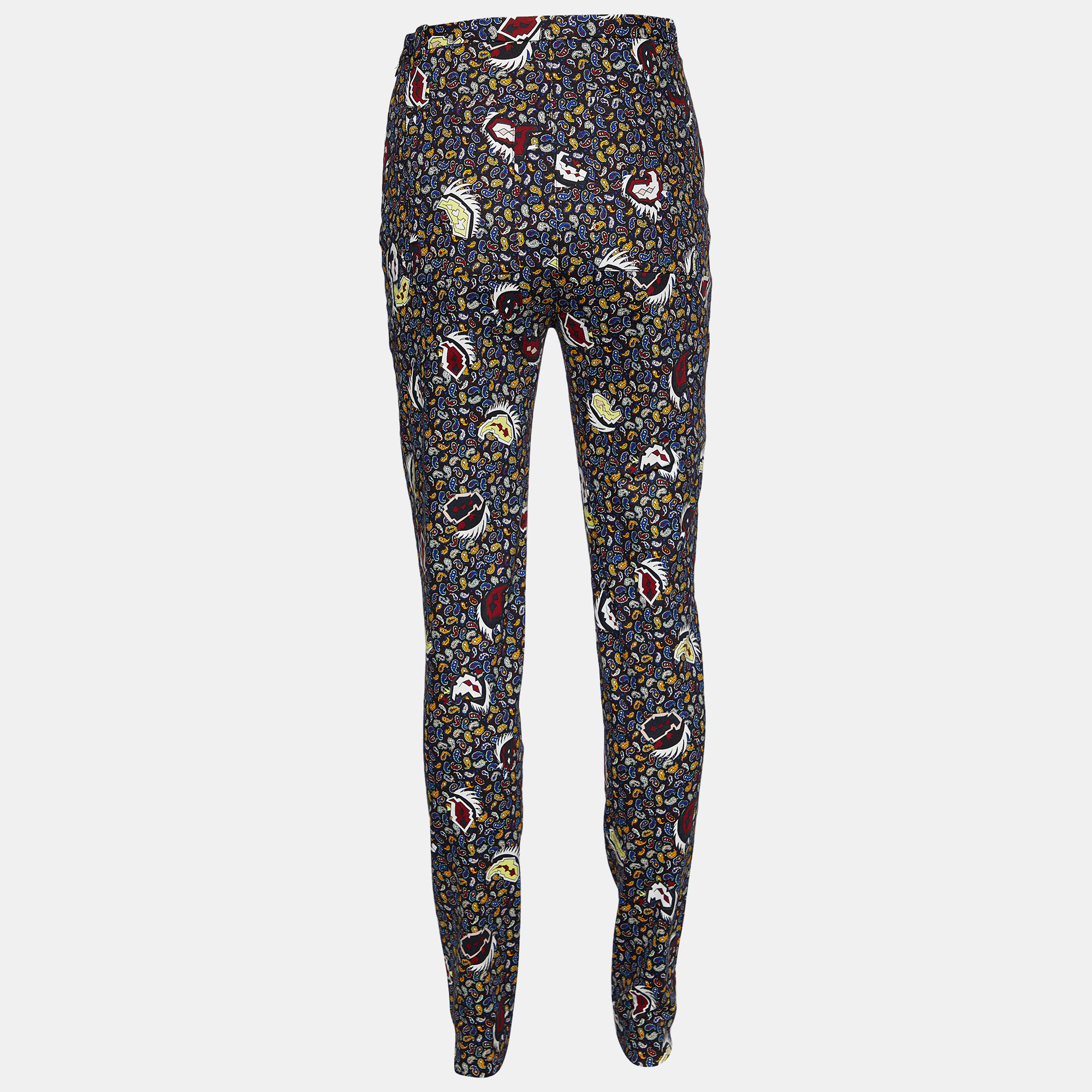 

Balenciaga Multicolor Paisley Printed cotton Slim Fit Pants