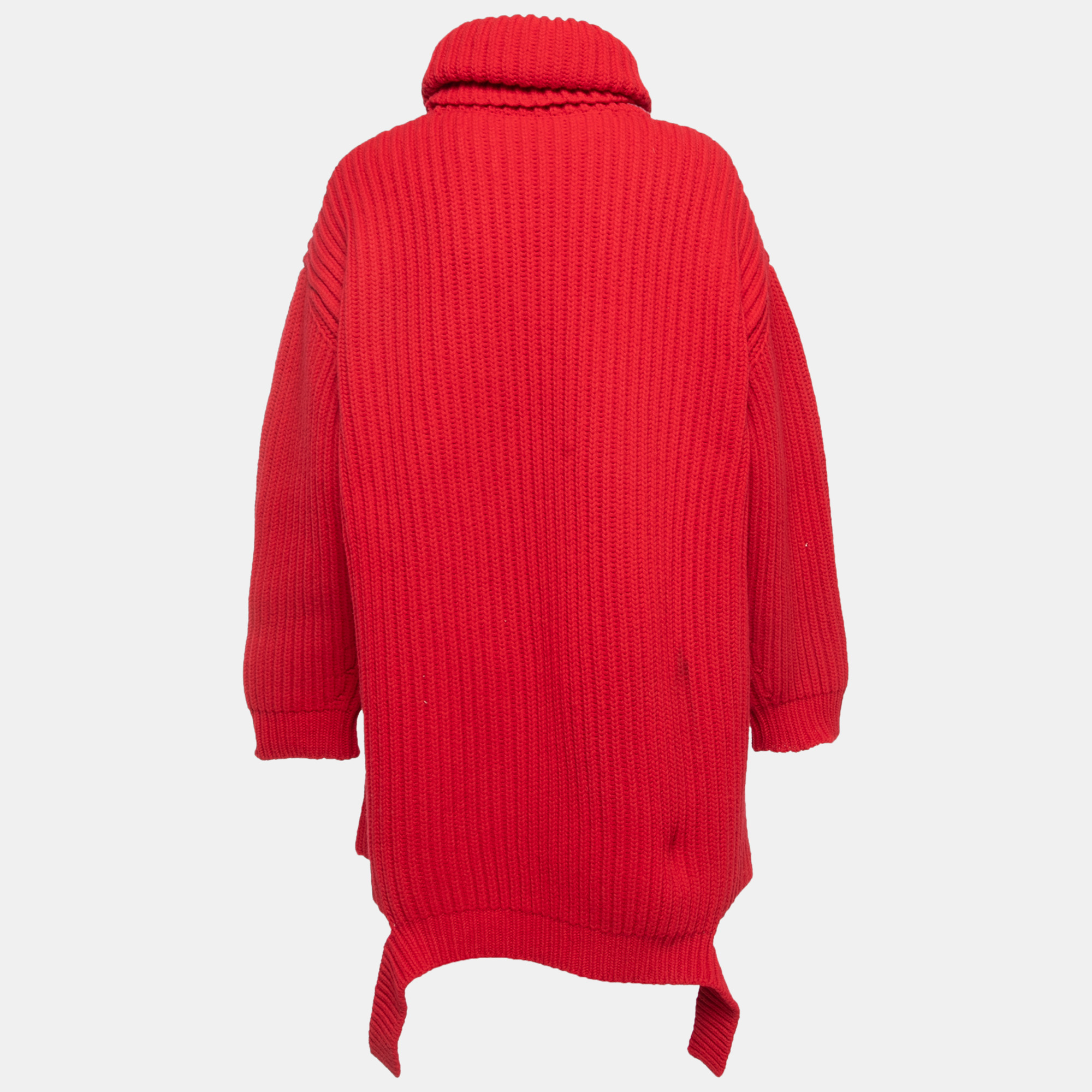 

Balenciaga Red Wool Knit Turtle Neck Sweater