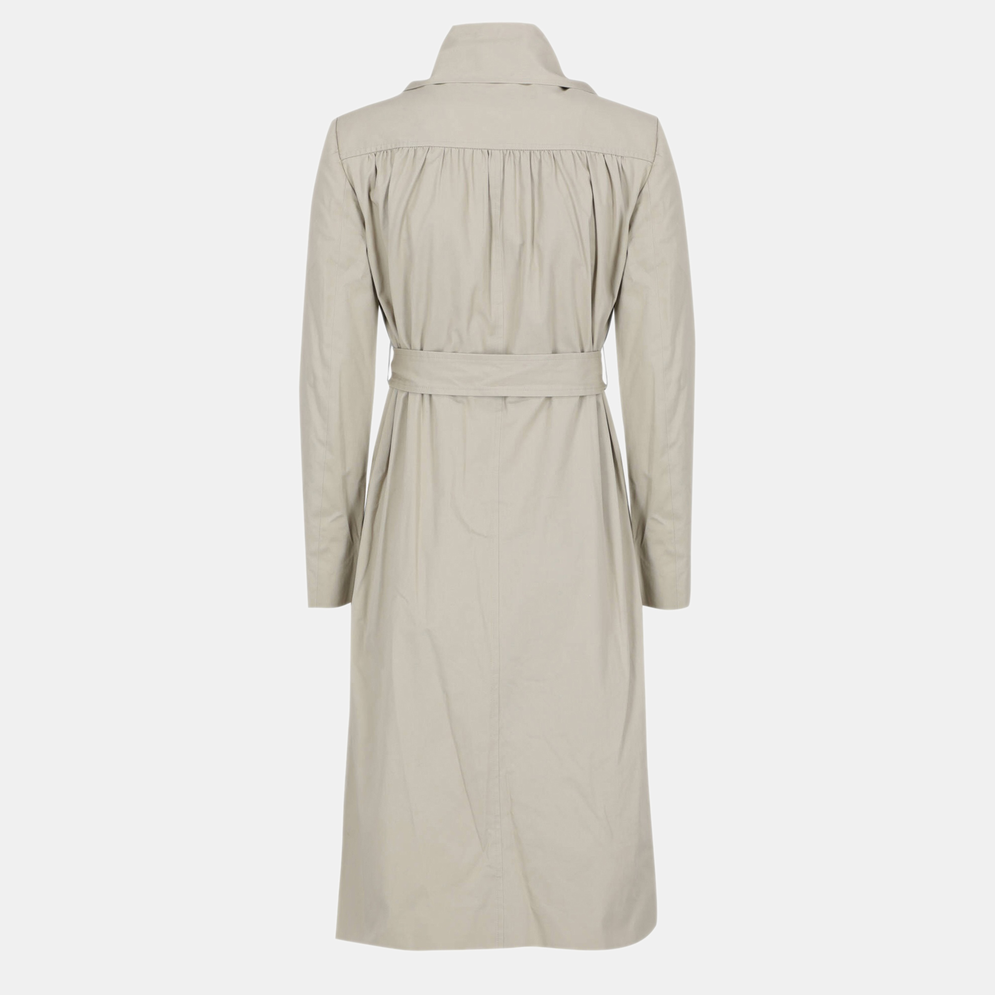 

Balenciaga Women' Cotton Single Breasted Coat - Beige