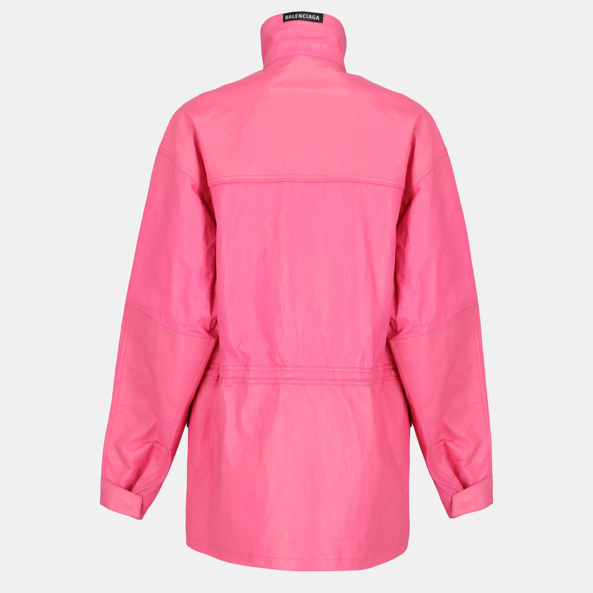 

Balenciaga Women's Leather Coat - Pink