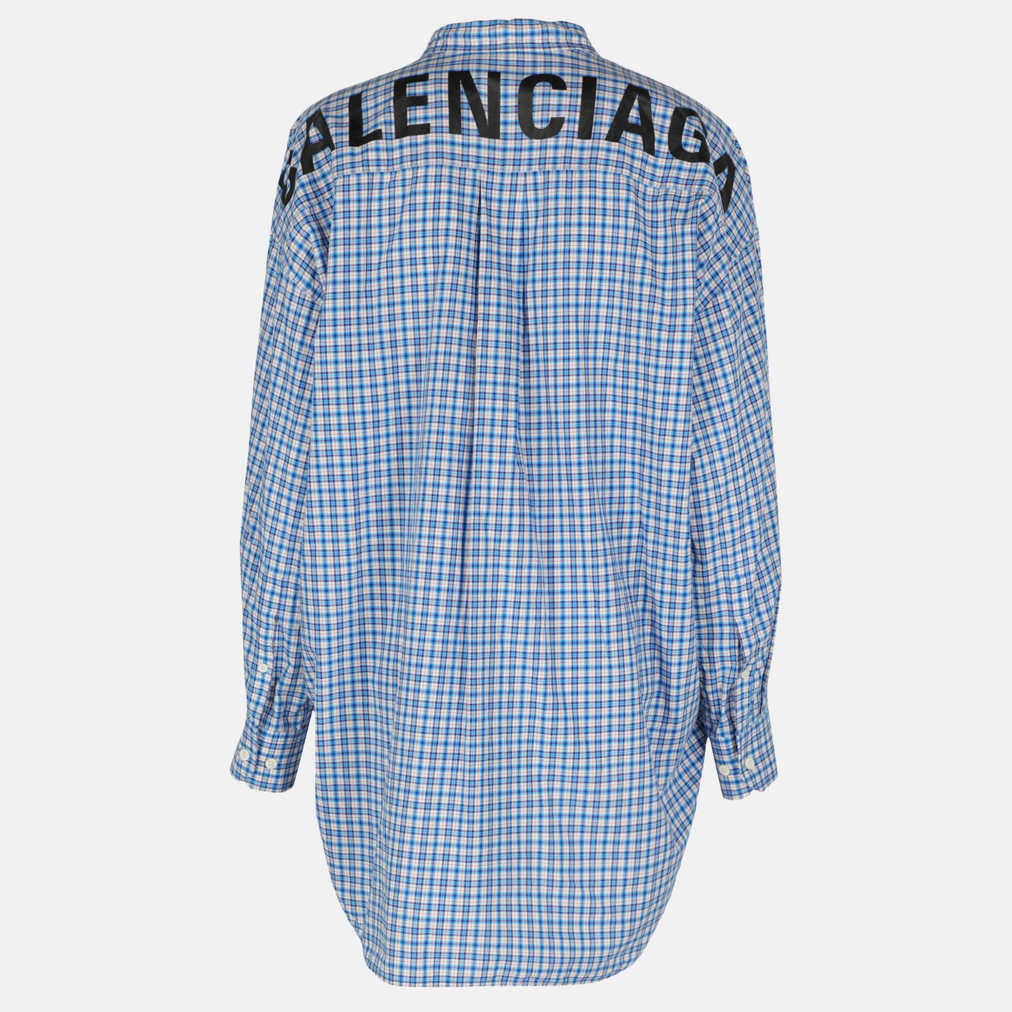 

Balenciaga Women' Cotton Shirt - Navy, Navy blue