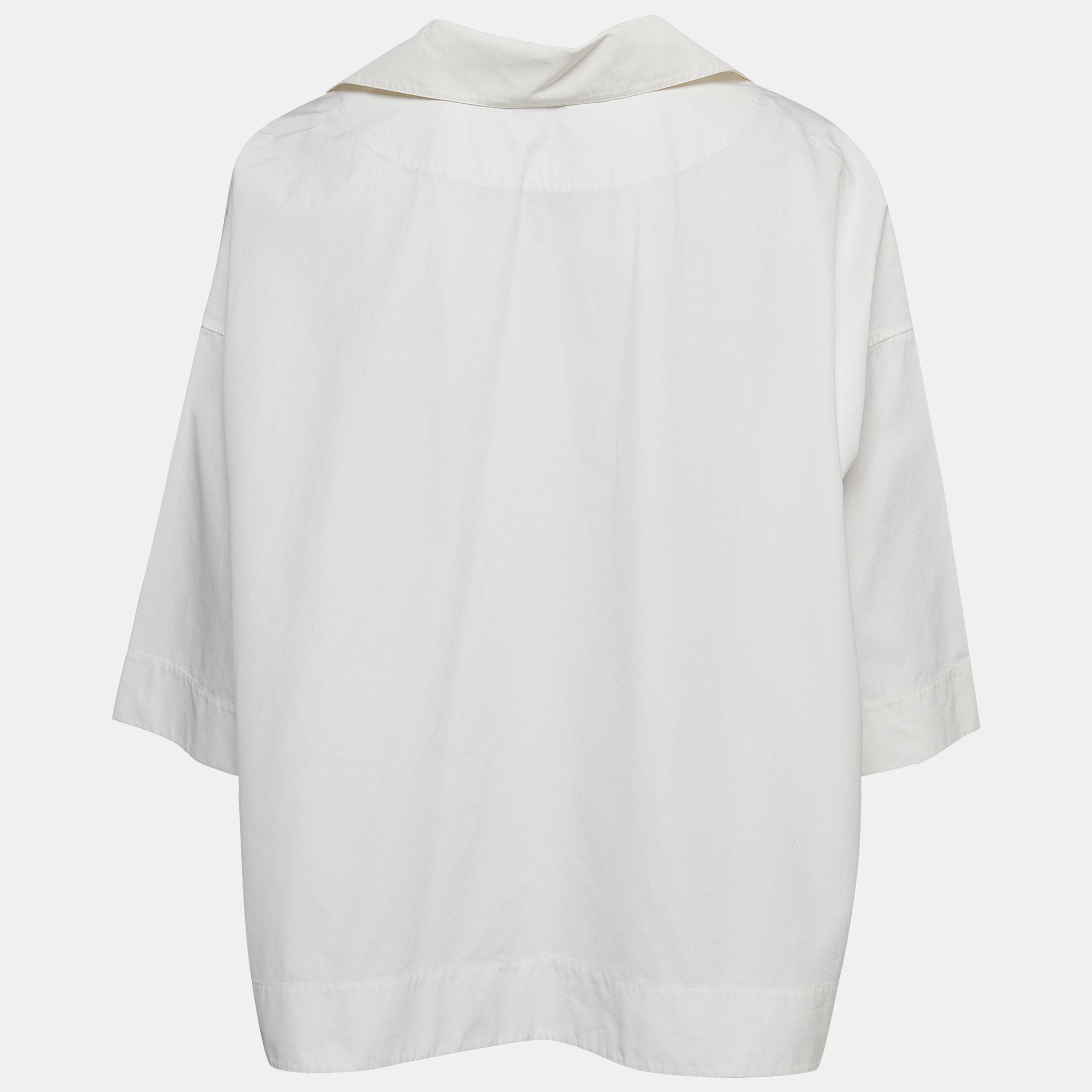 

Balenciaga White Cotton Oversized Tunic Top