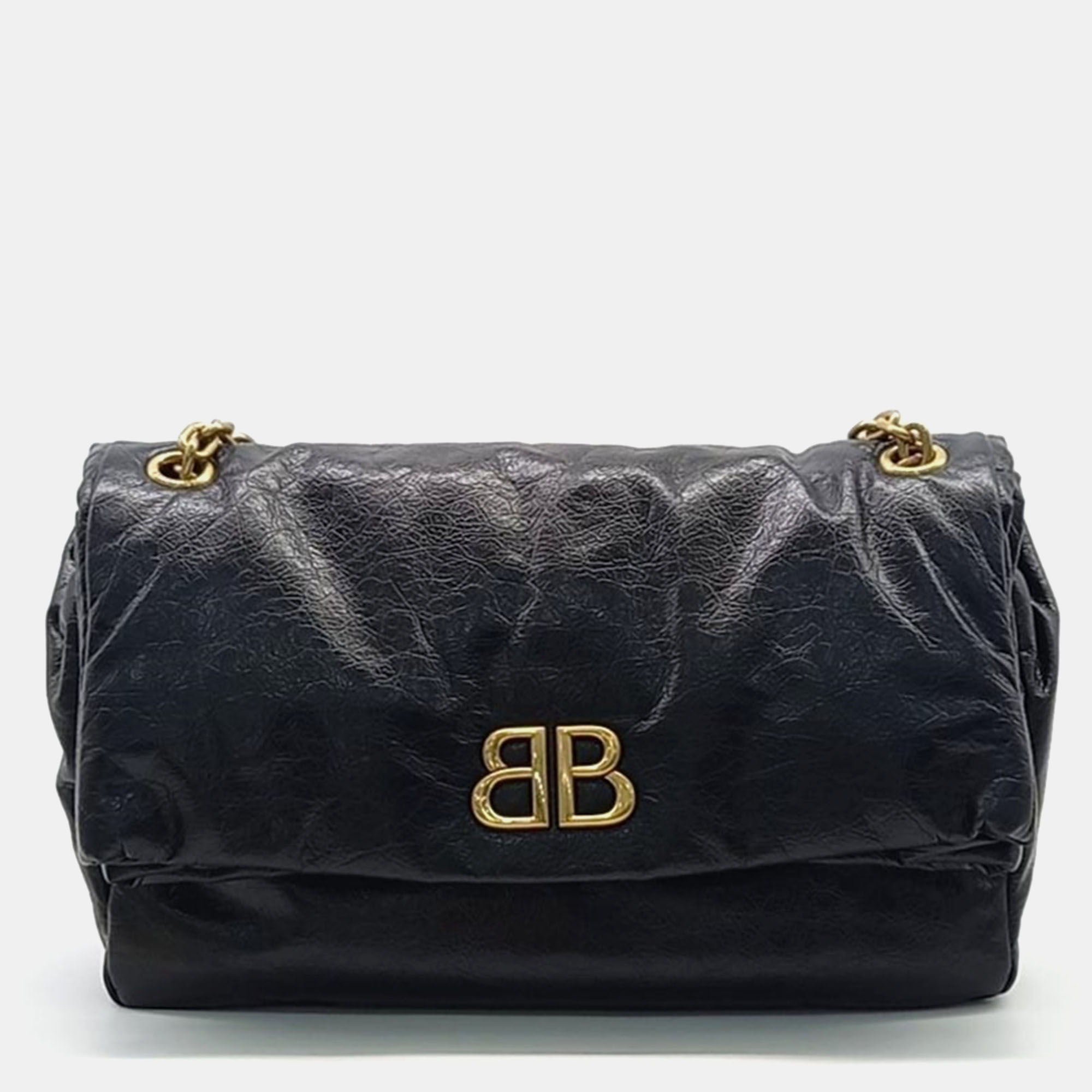 

Balenciaga Monaco chain shoulder bag, Black