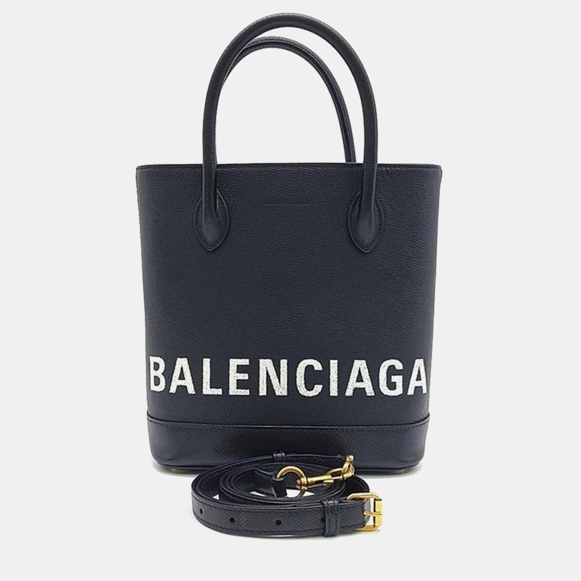 Pre-owned Balenciaga Bill Tote Bag Xxs In Black