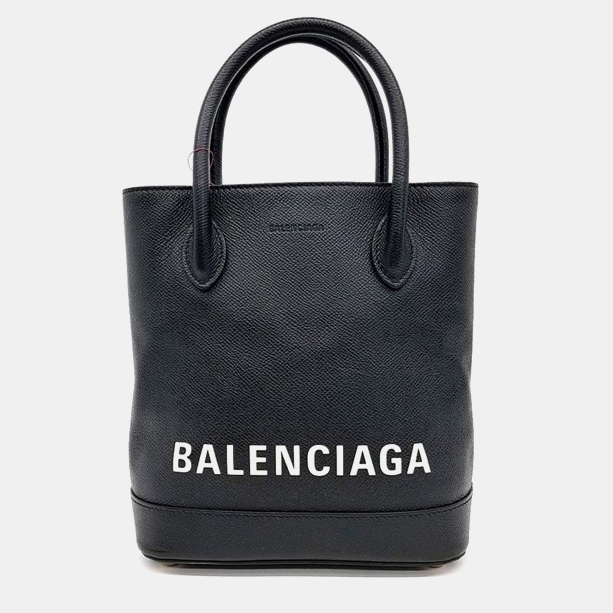 Pre-owned Balenciaga Bill Tote Bag Xxs In Black