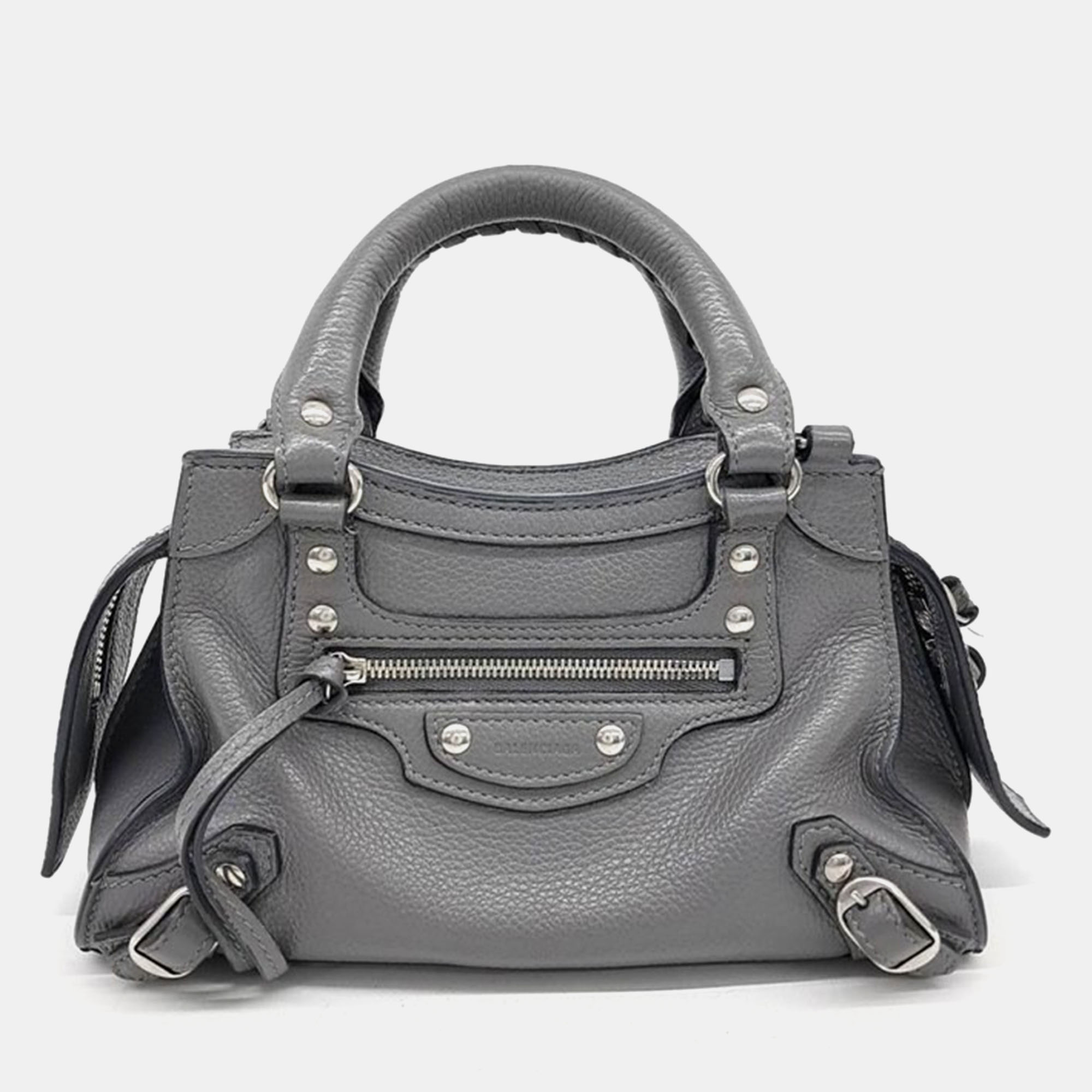 

Balenciaga Neo Classic Mini Top Handle bag, Grey