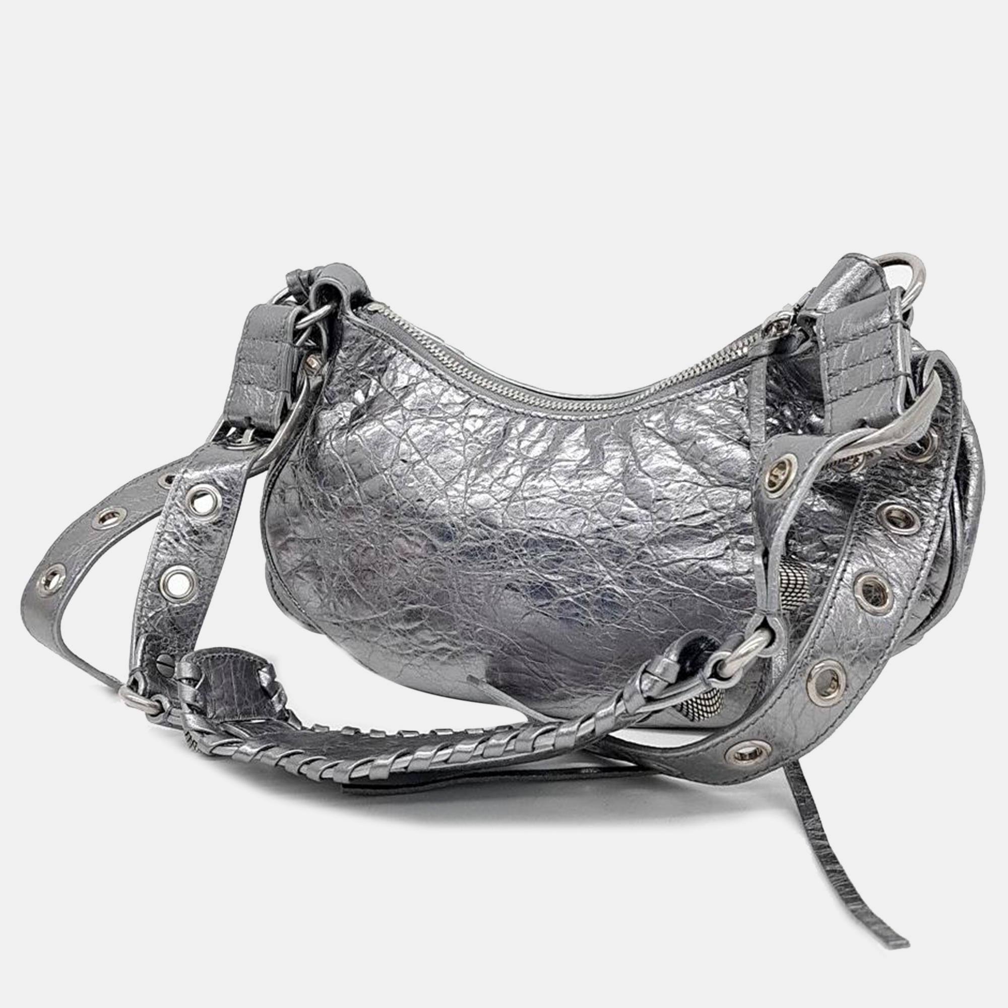 

Balenciaga Le Cagol Bag, Silver