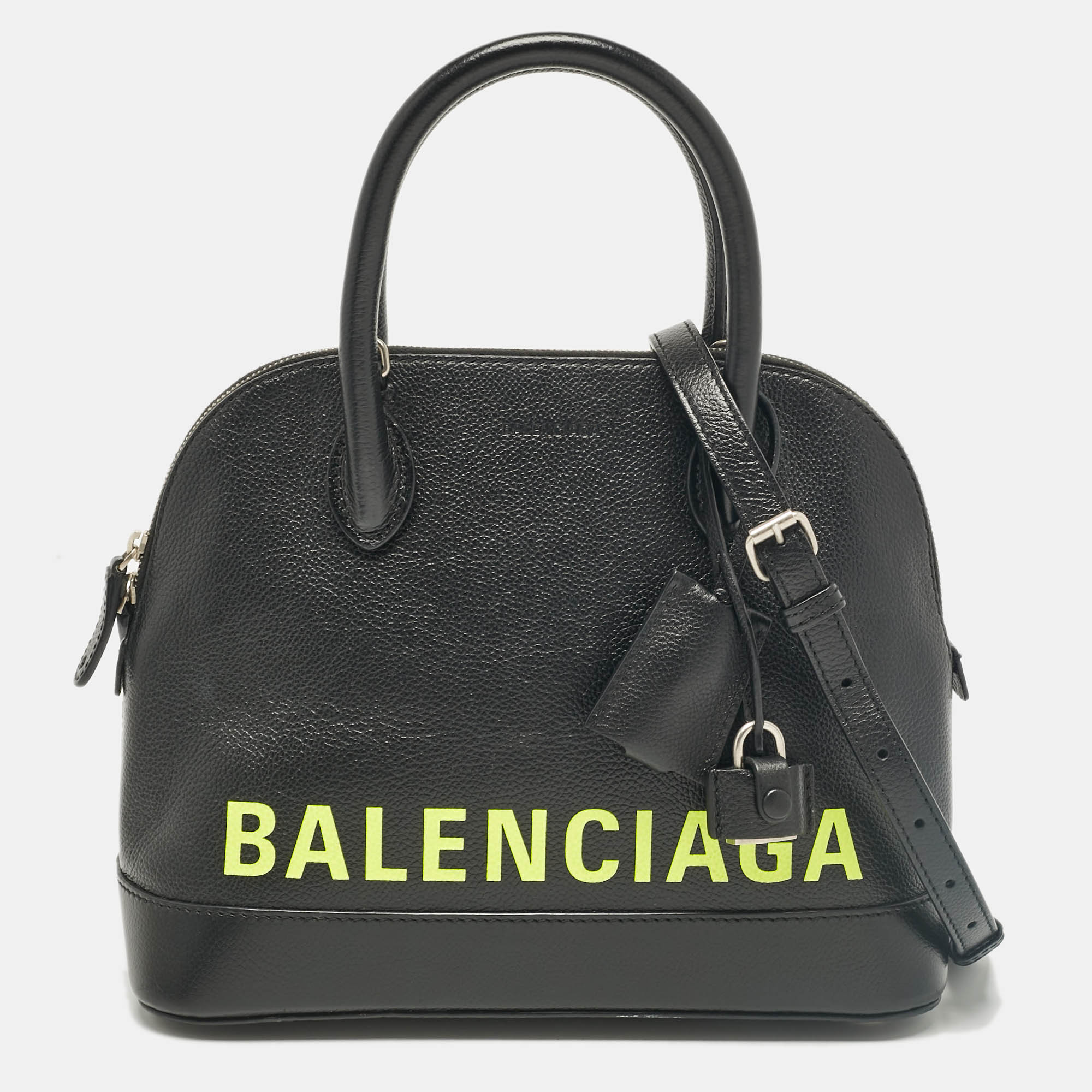 

Balenciaga Black Leather  Ville Bag