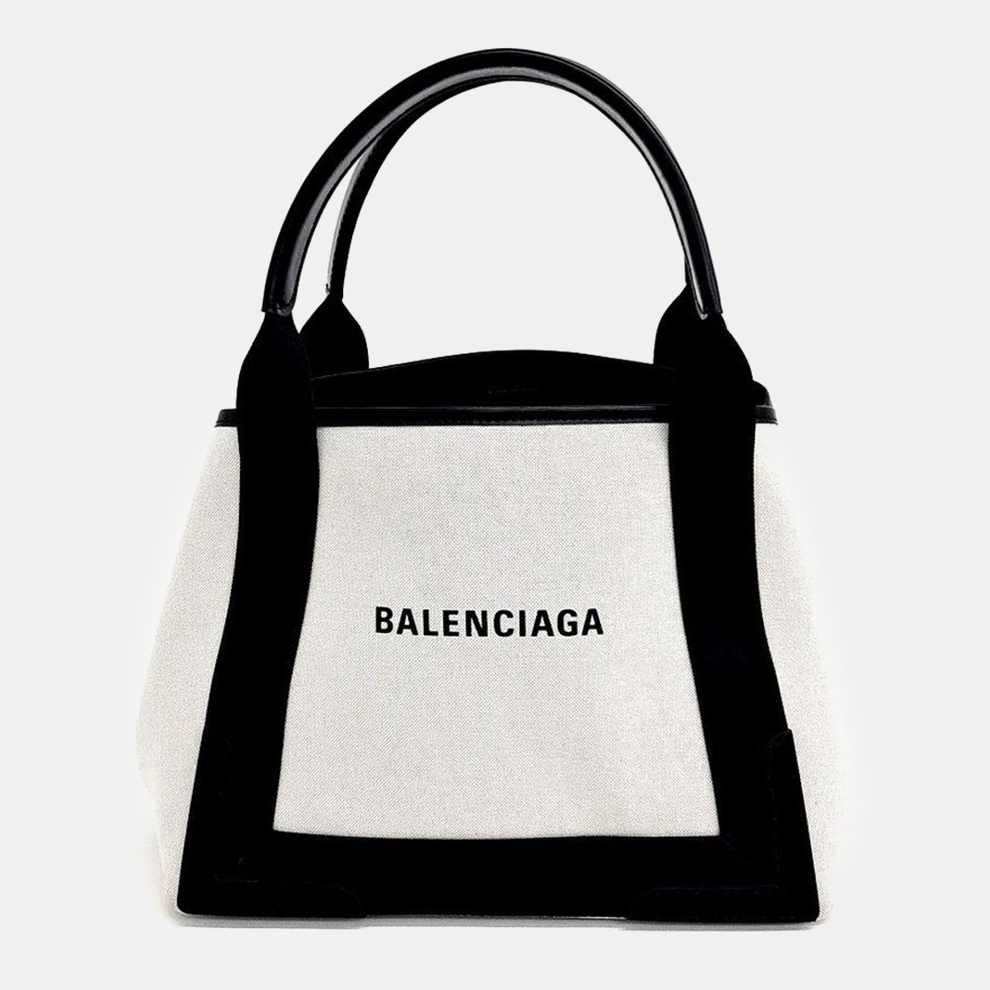 Pre-owned Balenciaga Cabas Tote Bag In Black