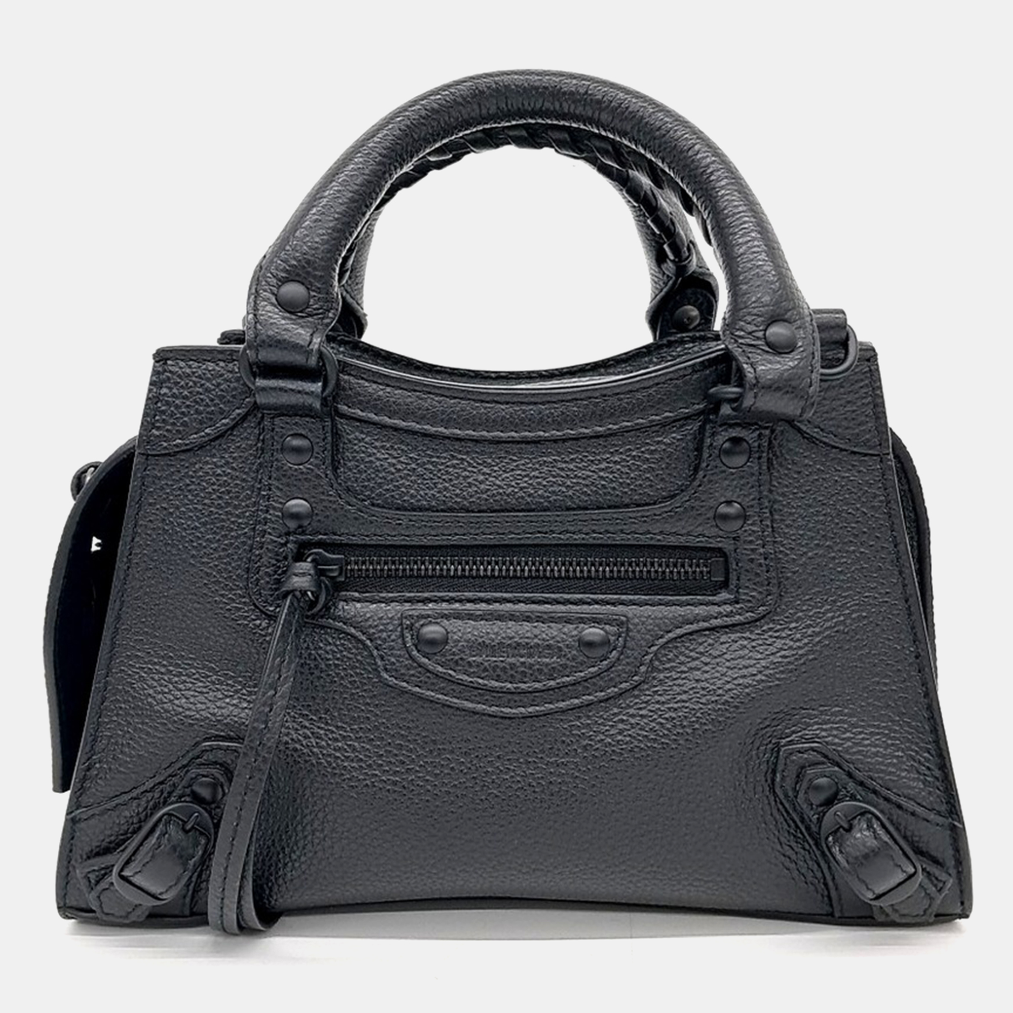 Pre-owned Balenciaga Neo Classic Mini Top Handle Bag In Black