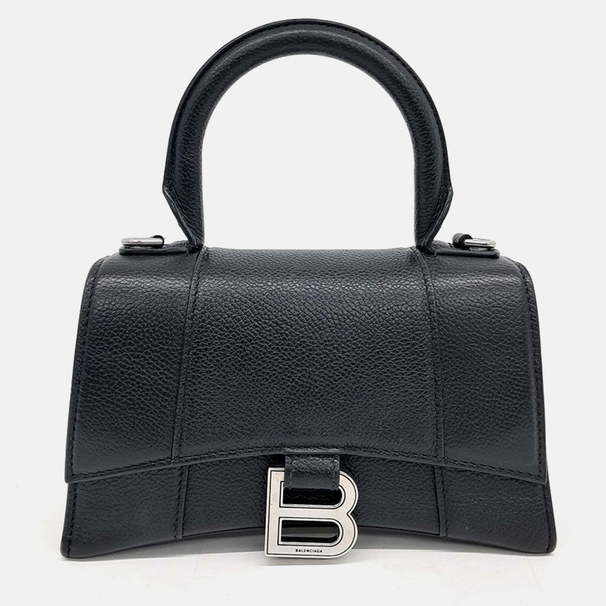 

Balenciaga Hourglass Top Handle Bag, Black