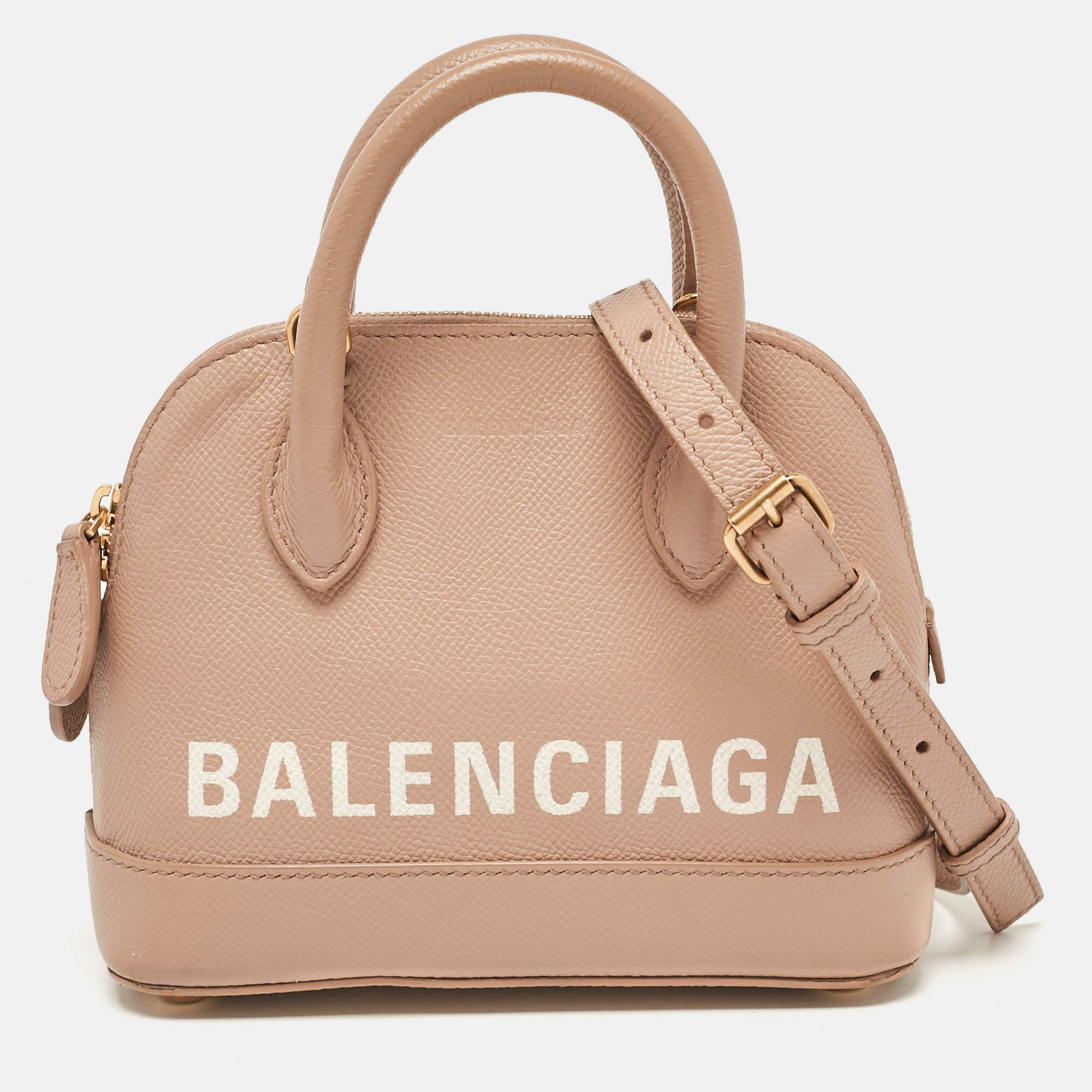 

Balenciaga Beige Leather  Ville Satchel