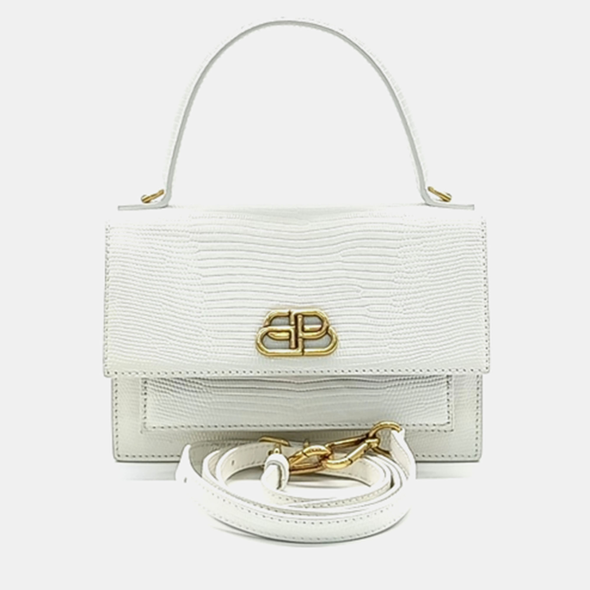 

Balenciaga Sharp Satchel Bag, White