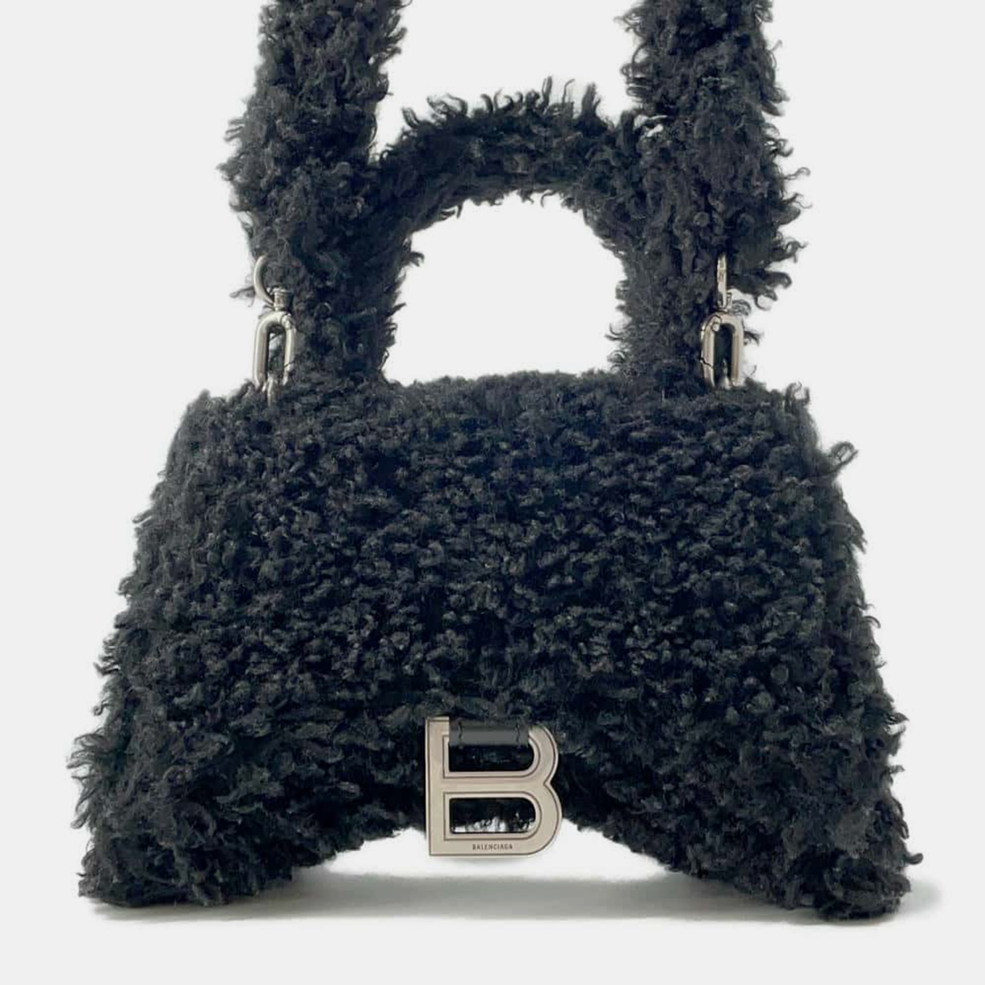 

Balenciaga Black Boa Lambskin Hour glass Size