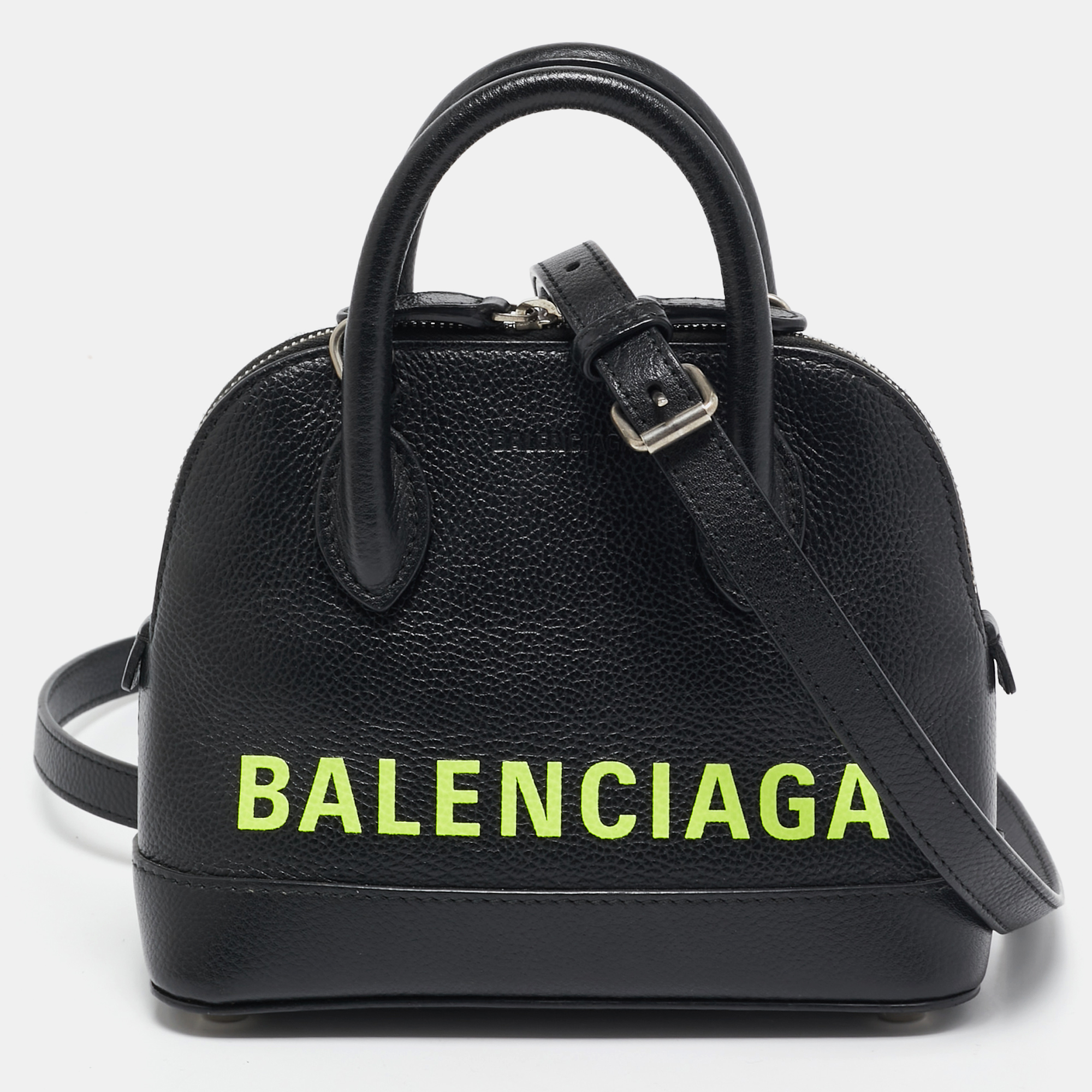 

Balenciaga Black Leather  Ville Satchel