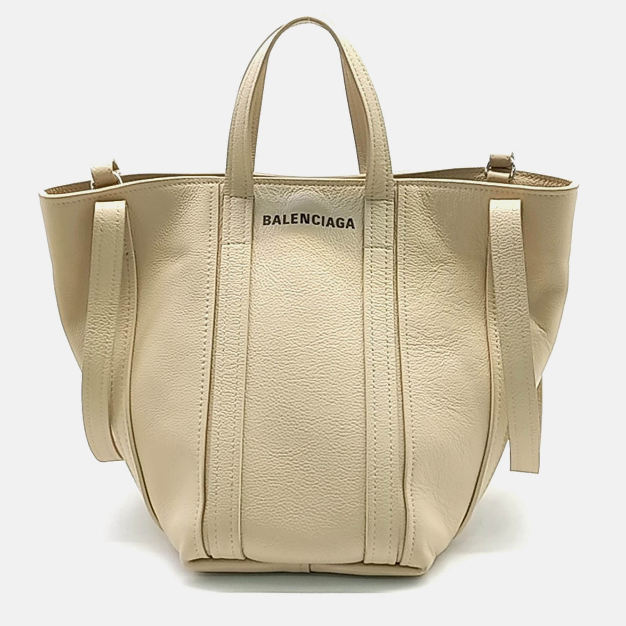 

Balenciaga Beige Leather Balenciaga Everyday North South Bag