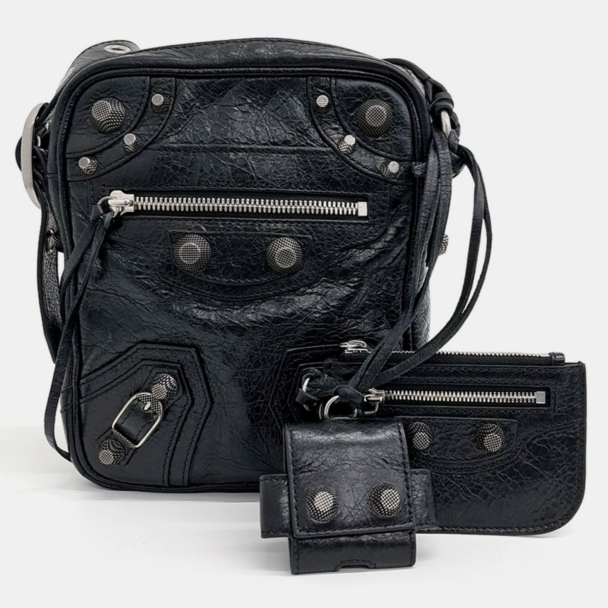 

Balenciaga Black Leather Le Cagol Crossbody Bag