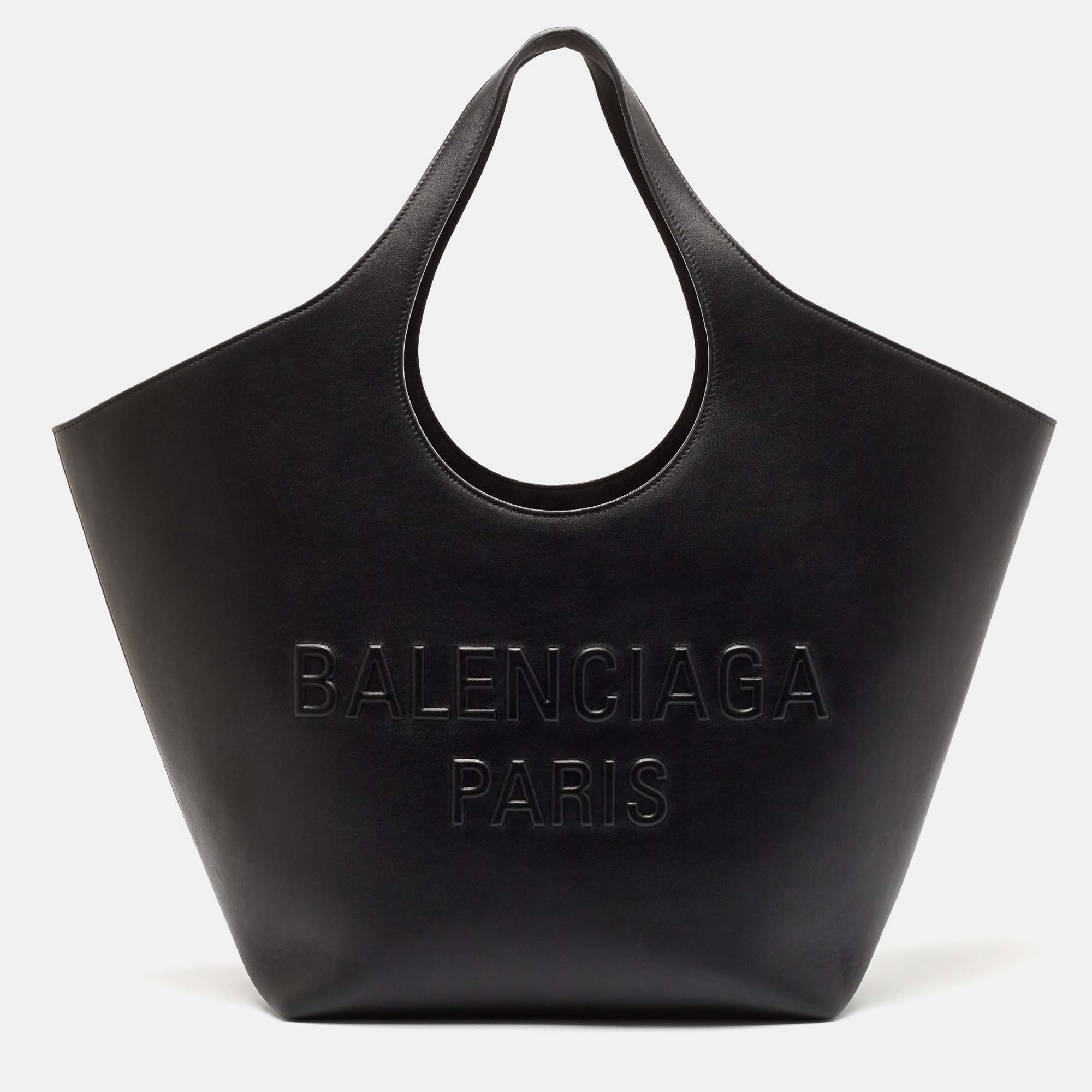 

Balenciaga Black Leather Medium Mary Kate Tote