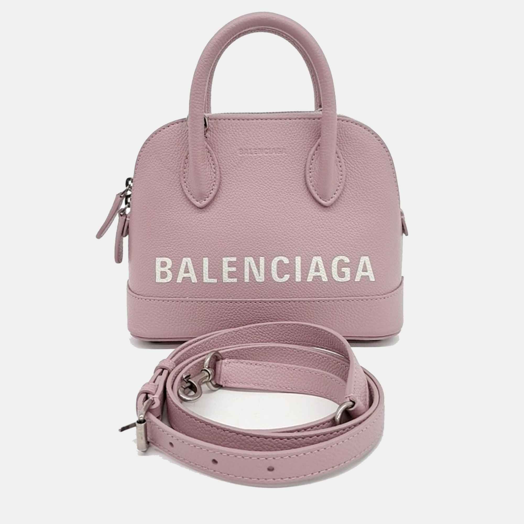 

Balenciaga Pink Leather Bill Top Handle Bag