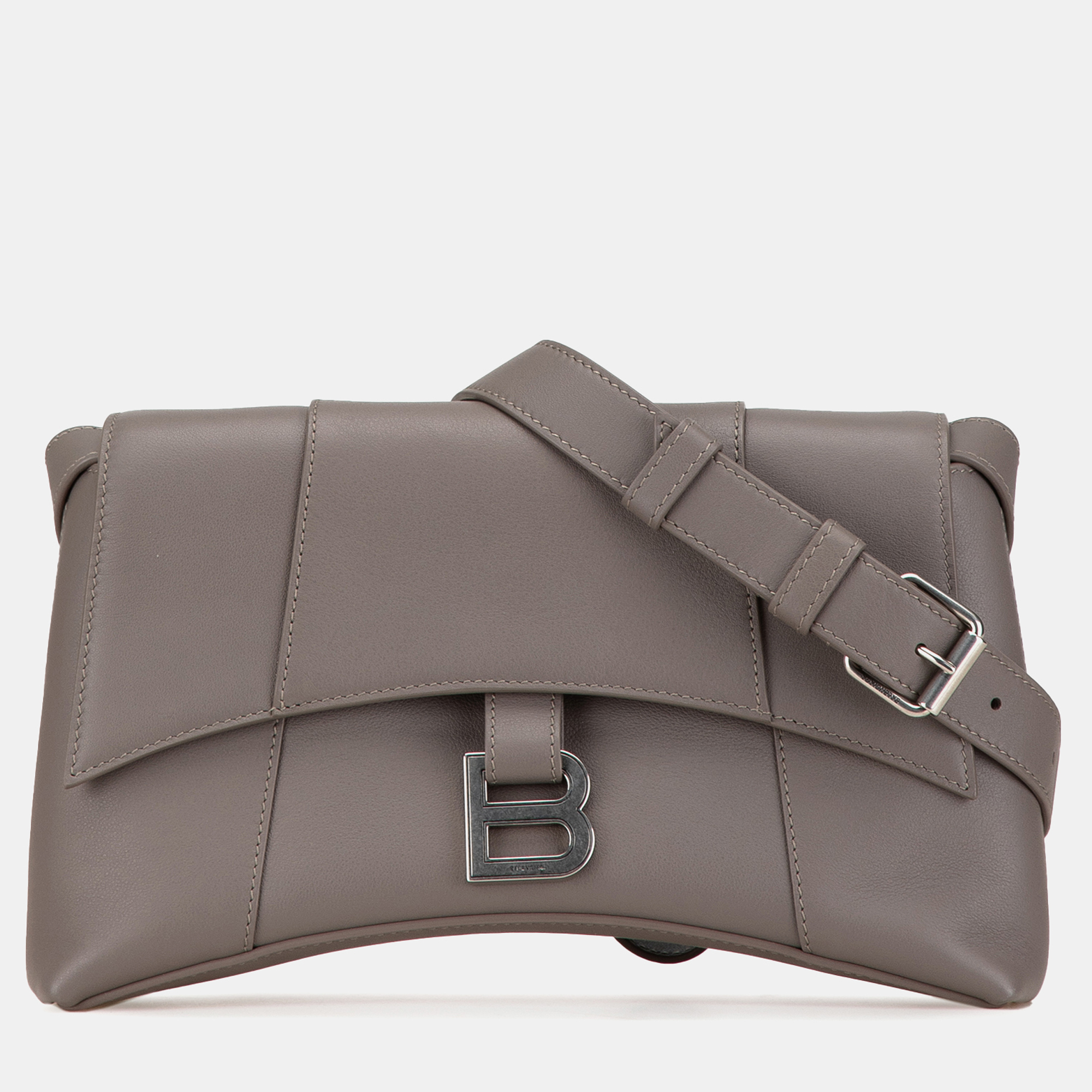 

Balenciaga Grey Calfskin Hourglass Downtown  Crossbody