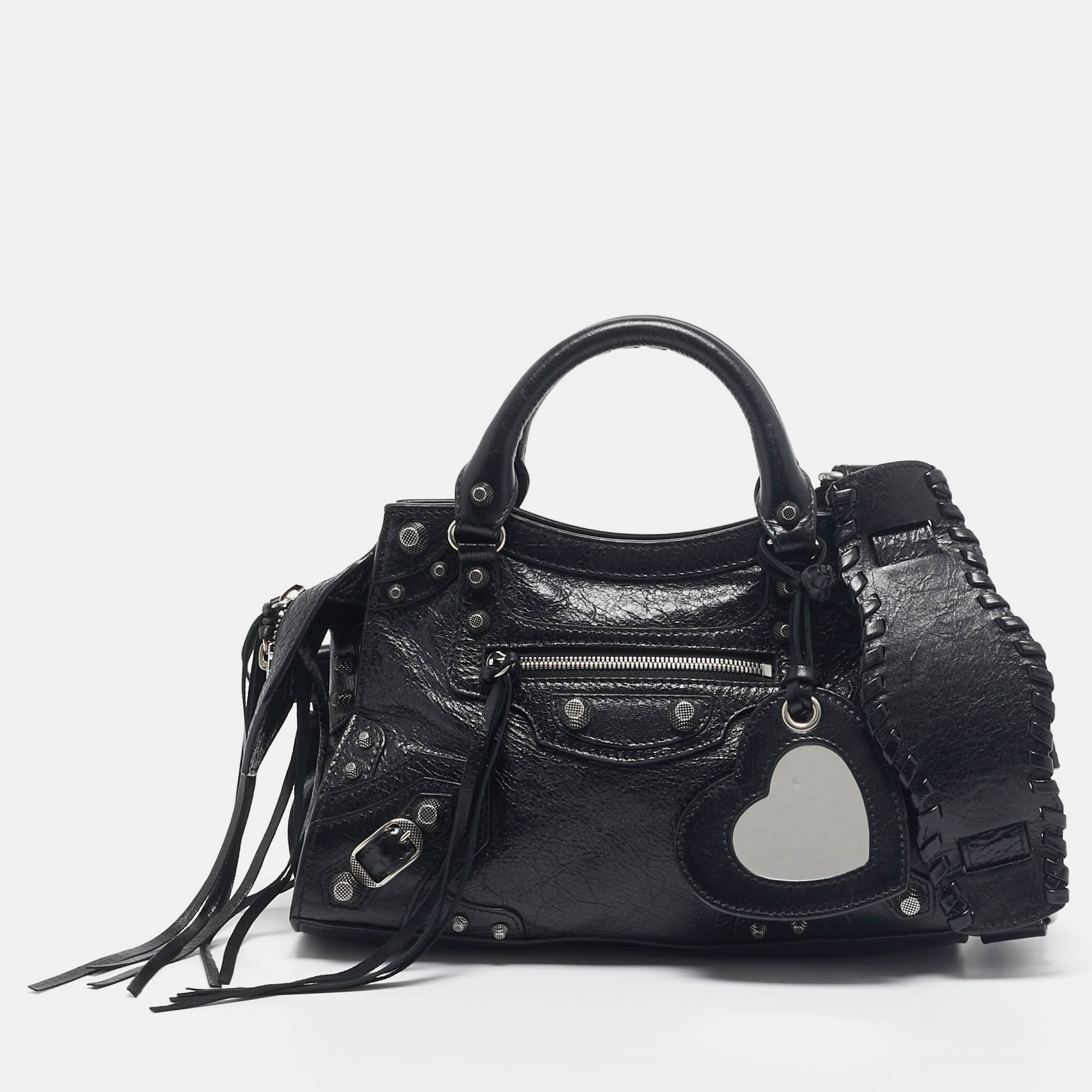 

Balenciaga Black Leather  Neo Cagole Bag