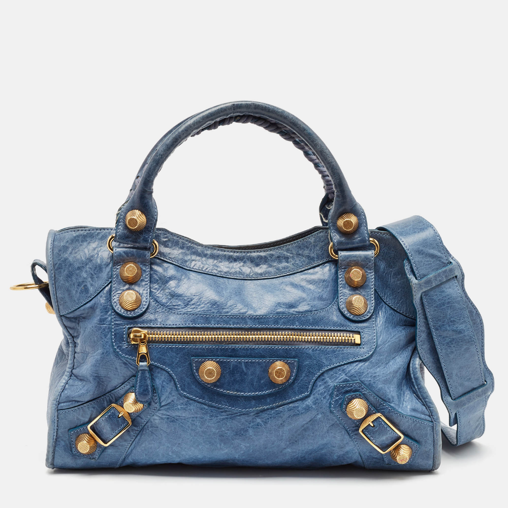 

Balenciaga Blue Leather GGH Classic City Tote