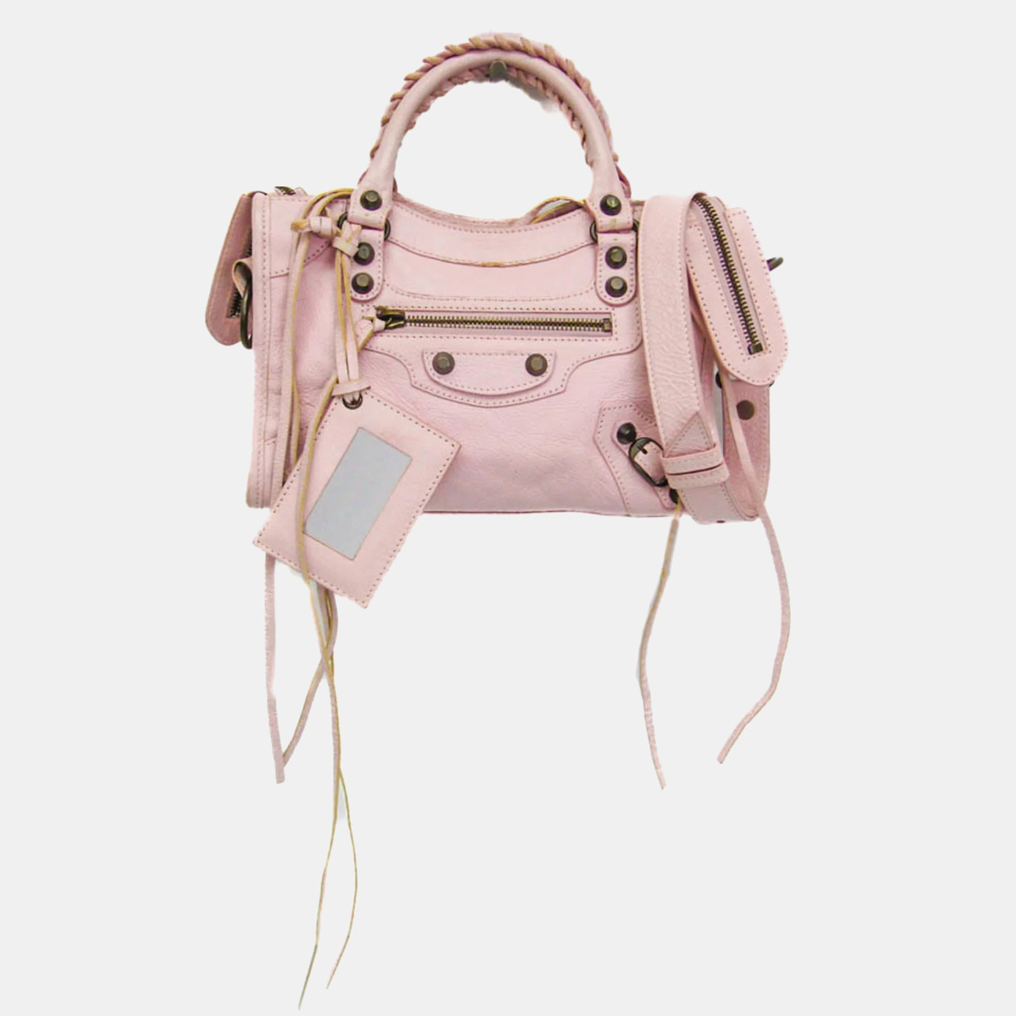 

Balenciaga Classic Mini City Leather Light Pink Handbag