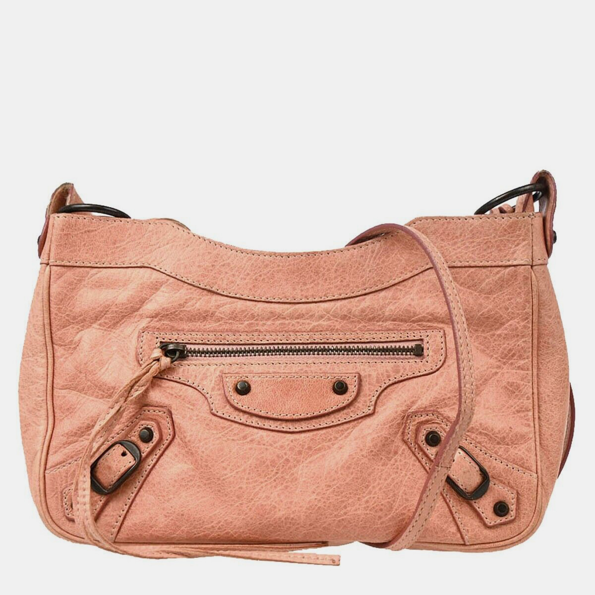 

Balenciaga Pink Leather The Hip Shoulder Bag