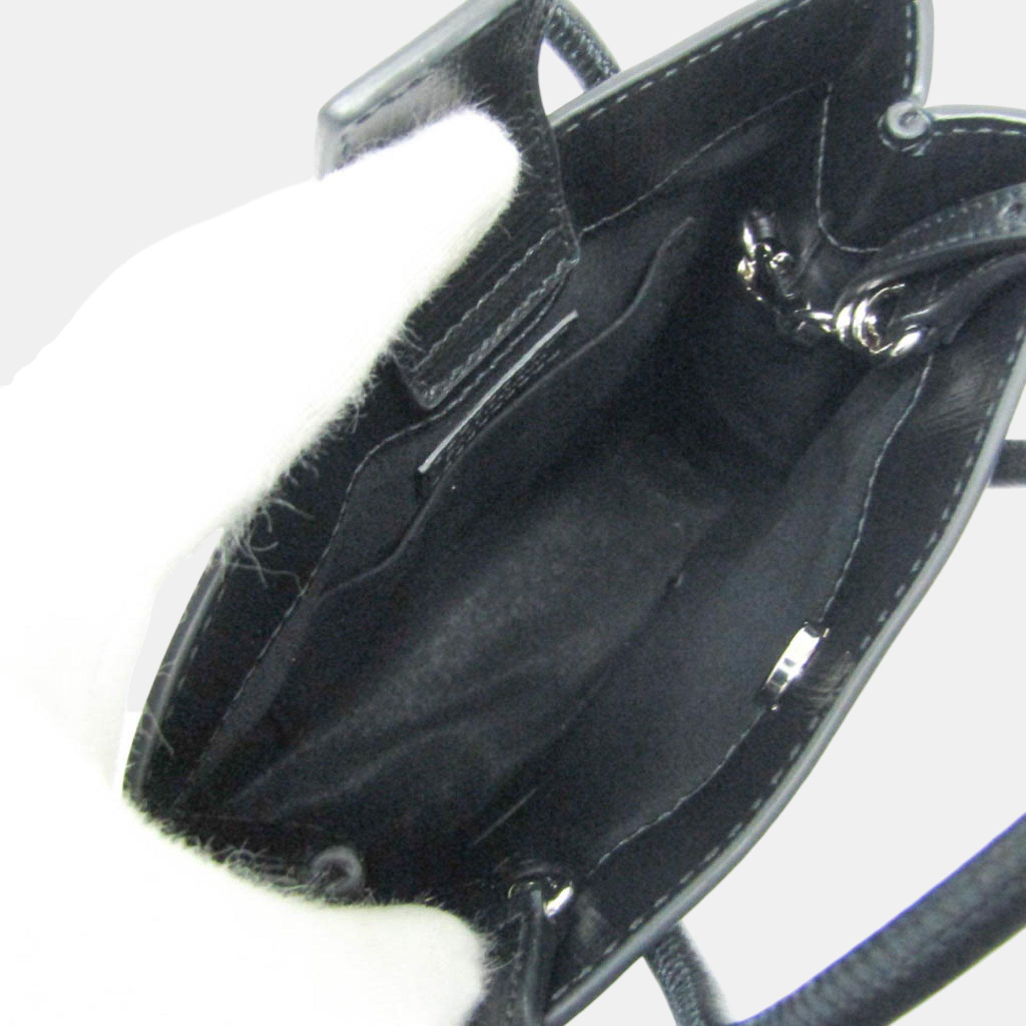 Balenciaga Black Leather Shoulder Bag 