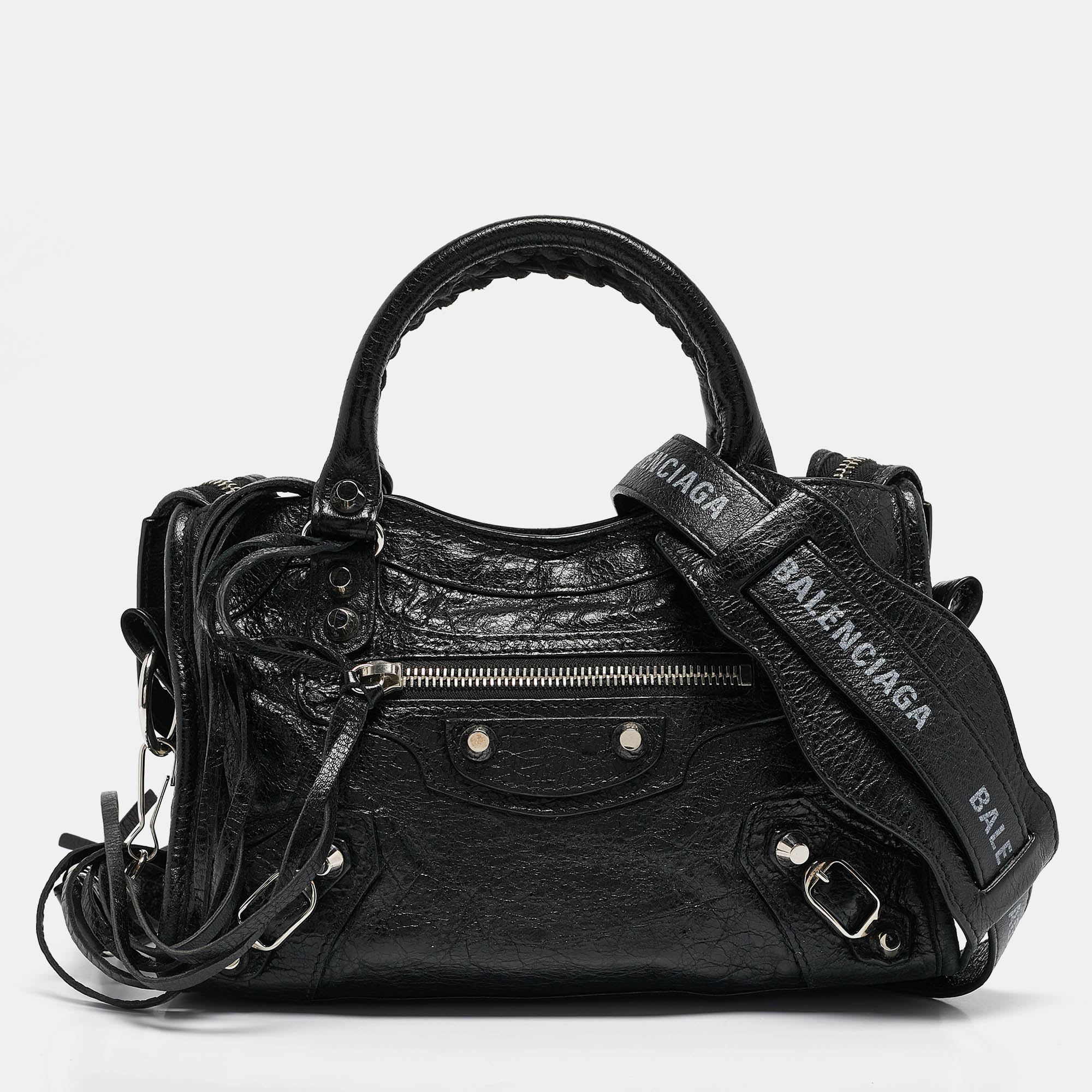 

Balenciaga Black Leather Mini Classic City Bag