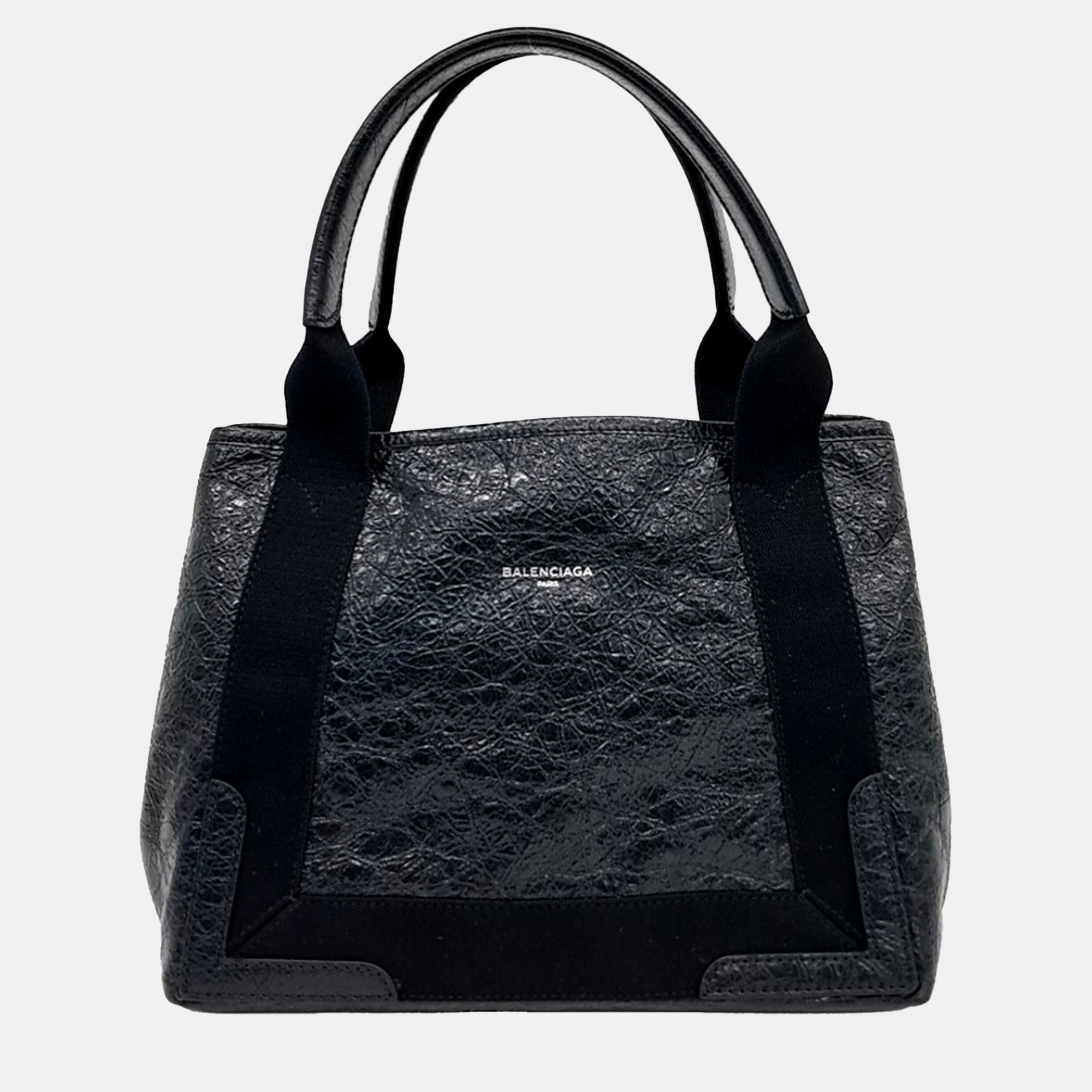 

Balenciaga Black Leather Cabas Tote Bag