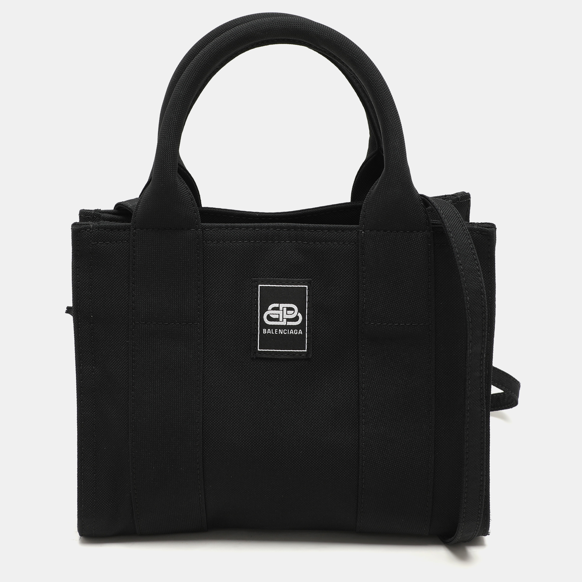 

Balenciaga Black Nylon  Trade East-West Tote