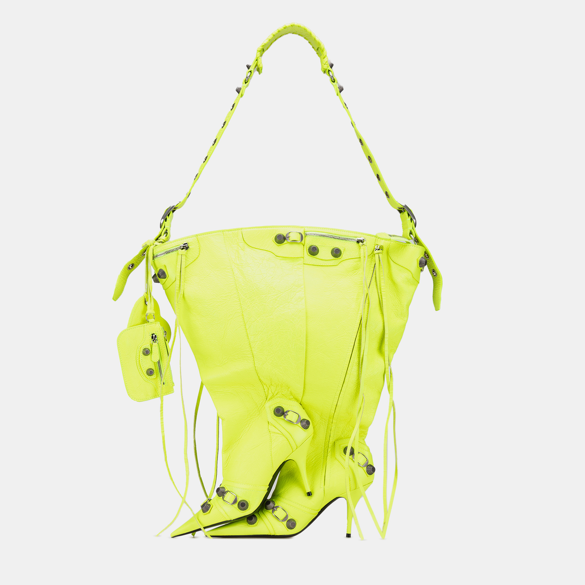 

Balenciaga Green Lambskin Le Cagole Boot Bag