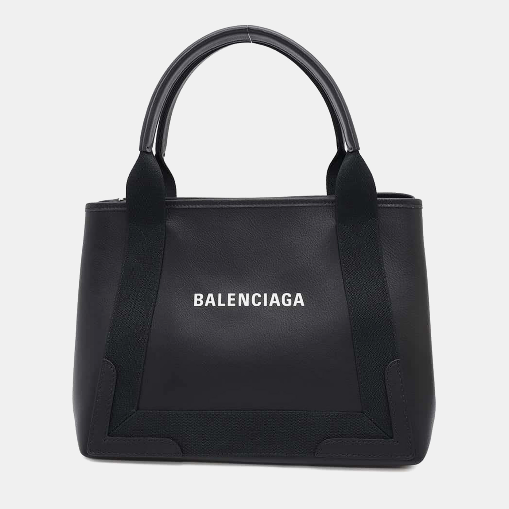 

Balenciaga Navy Kabas Black Leather Size, Navy blue