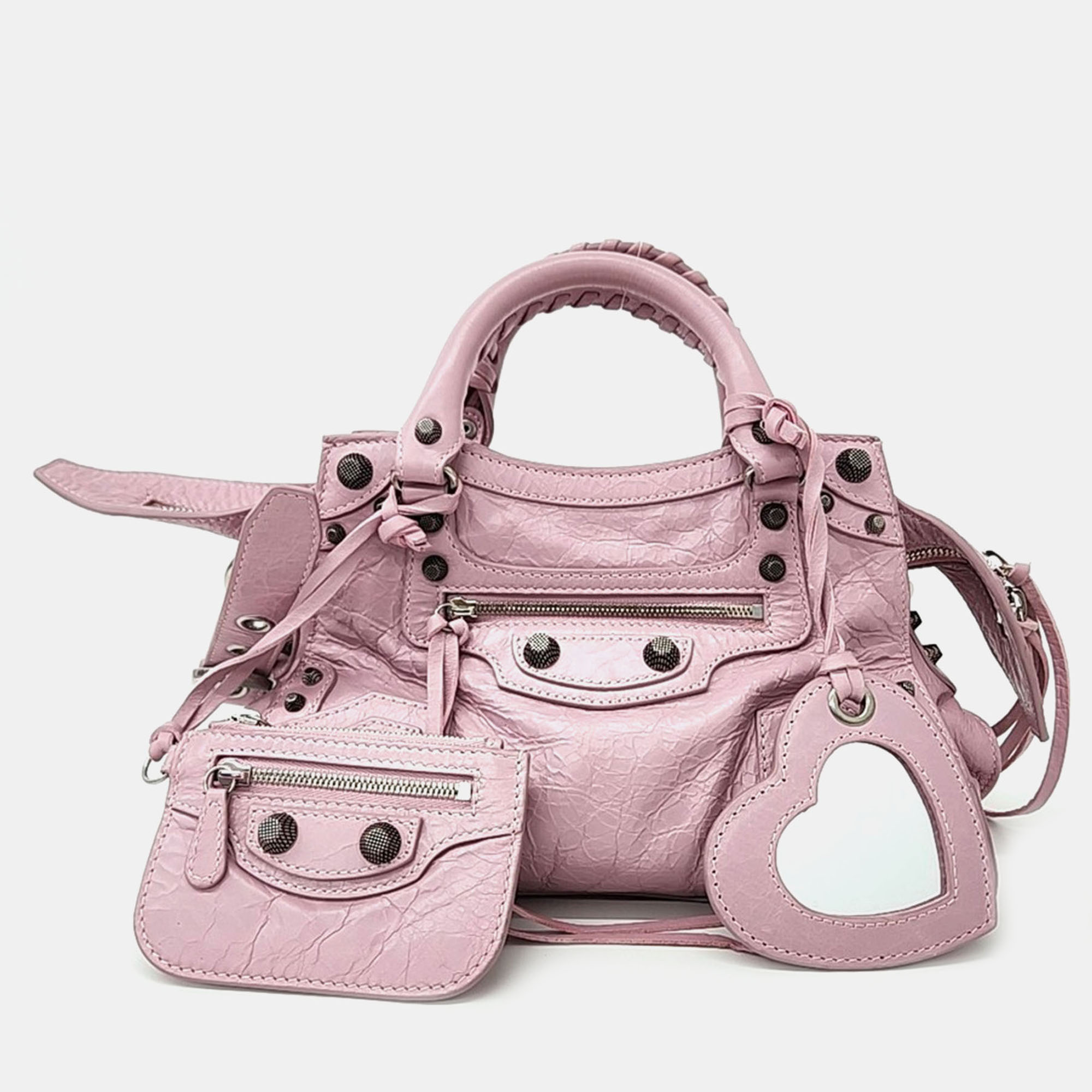 

Balenciaga Pink Leather Neo Cargol  bag