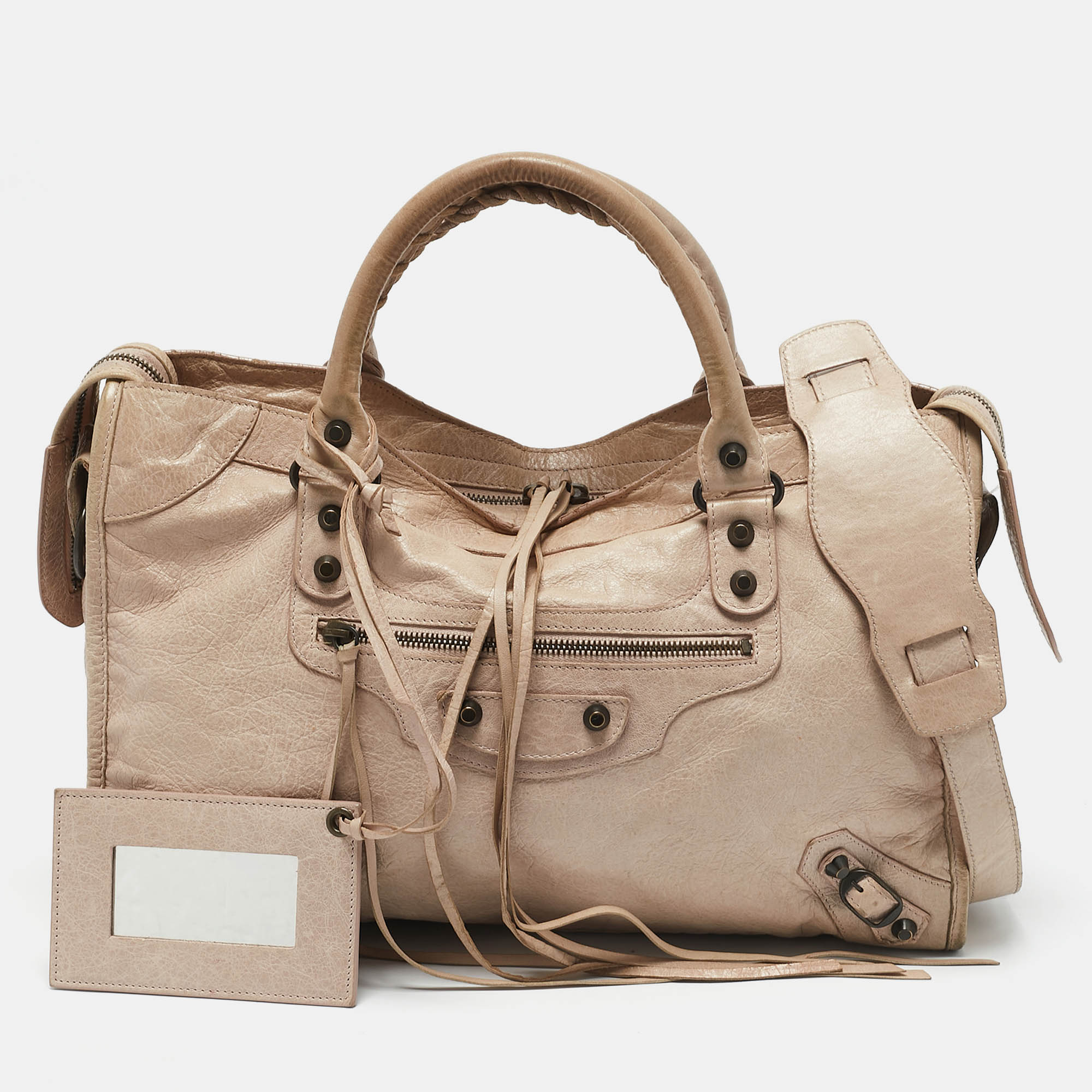 

Balenciaga Light Pink Leather RH Classic City Bag
