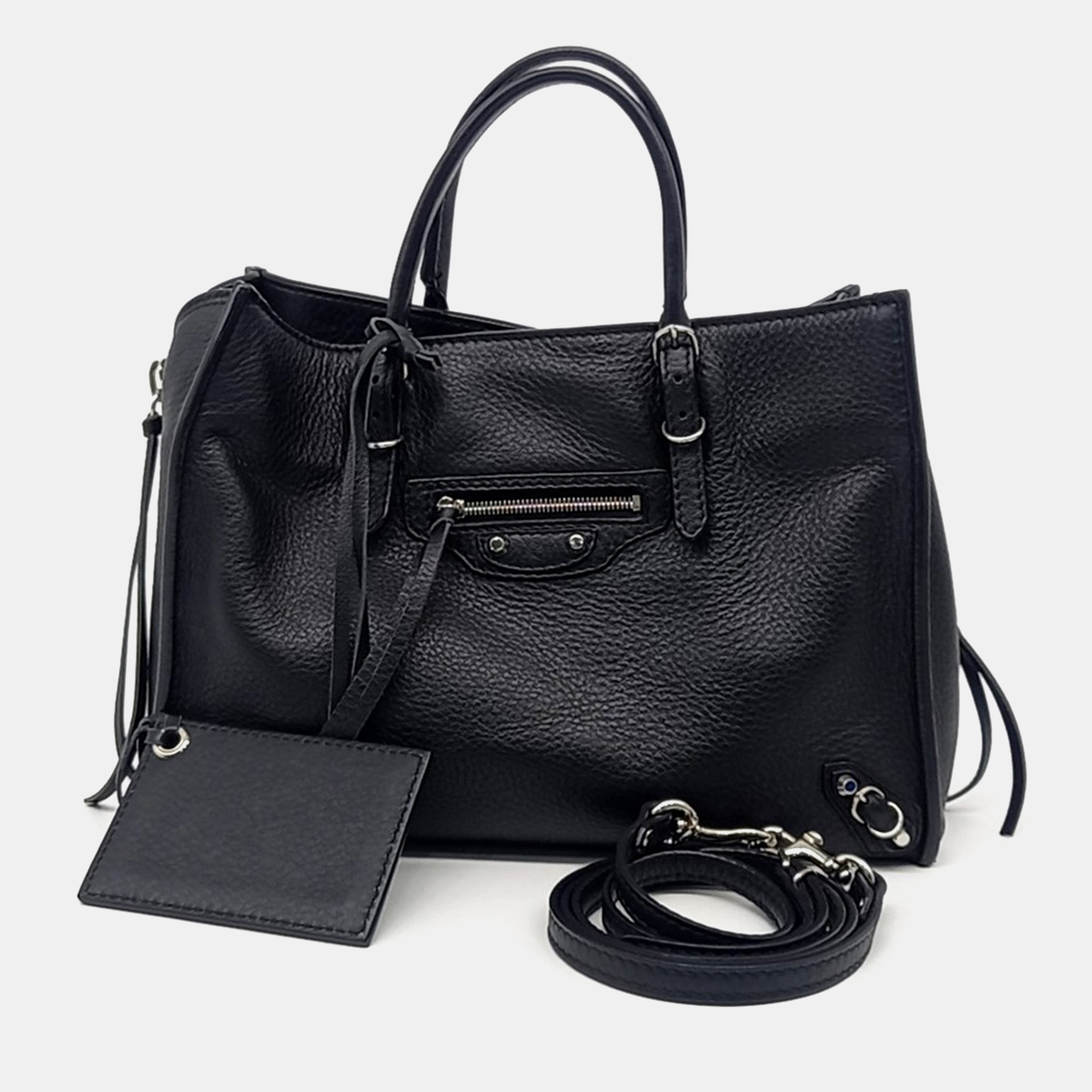 

Balenciaga Black Leather Papier A6 bag